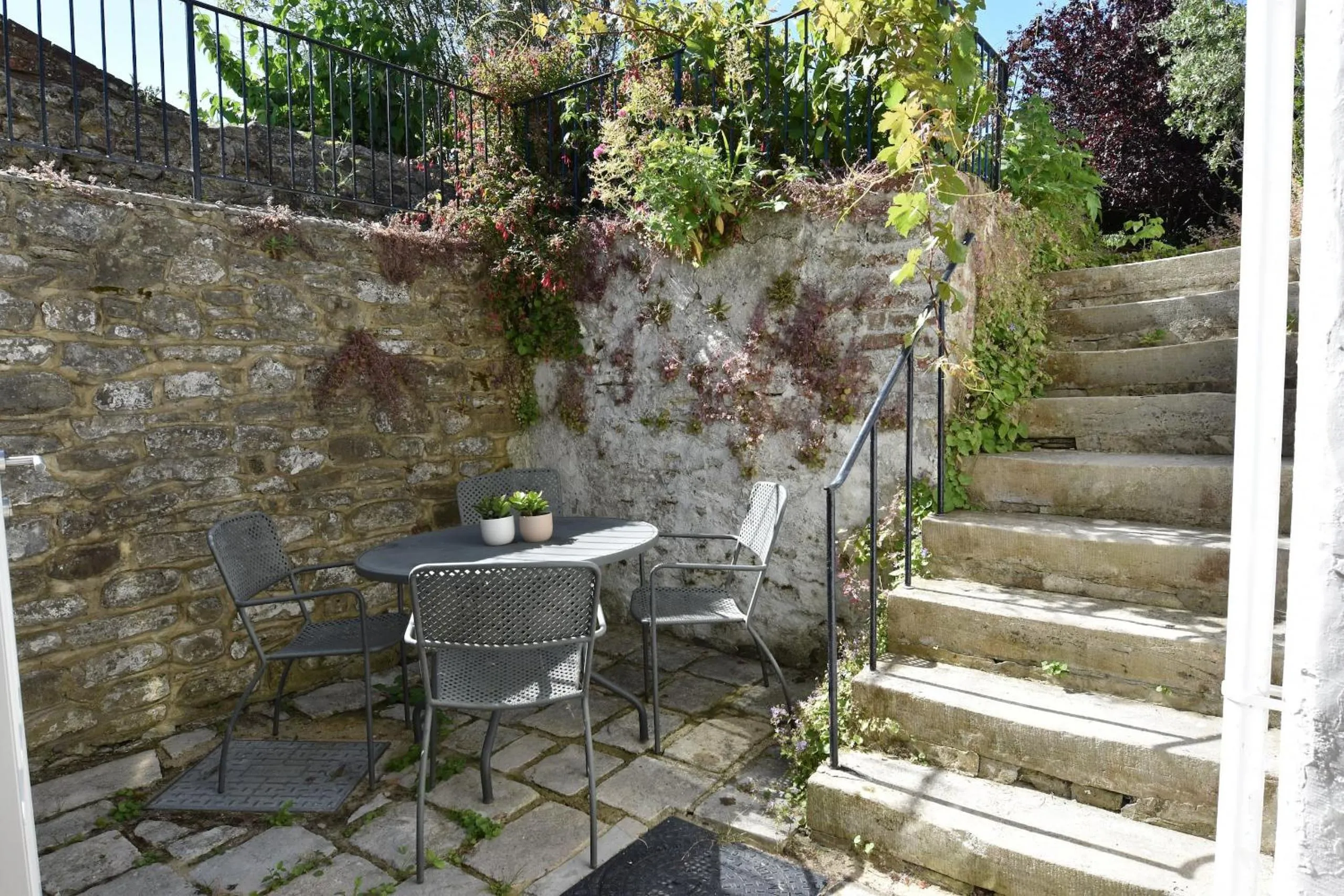Patio in Arden Villa, sleeps 8, moments from the golden sandy beach of Ryde