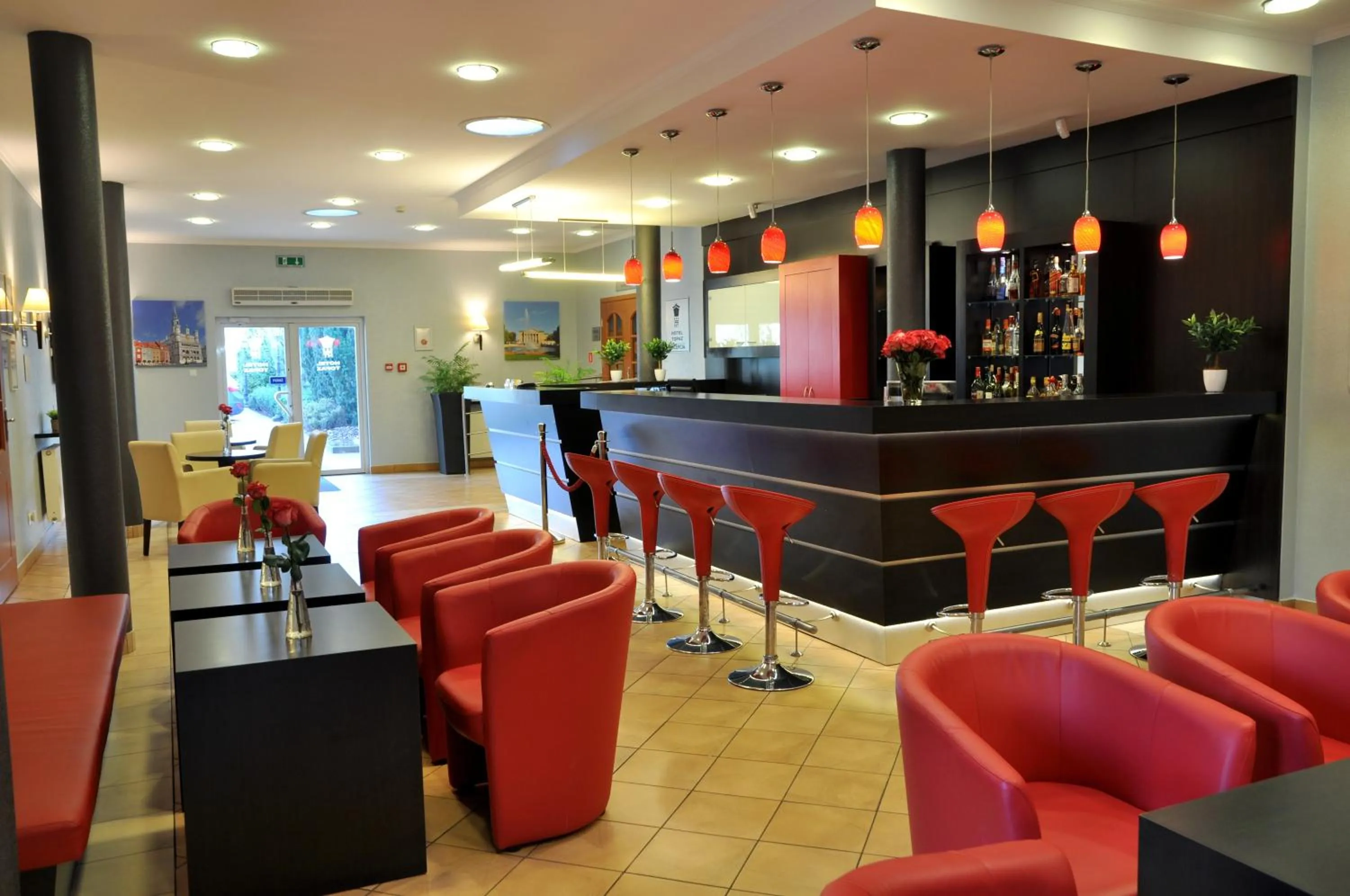 Lobby or reception in Hotel Topaz Poznań Centrum