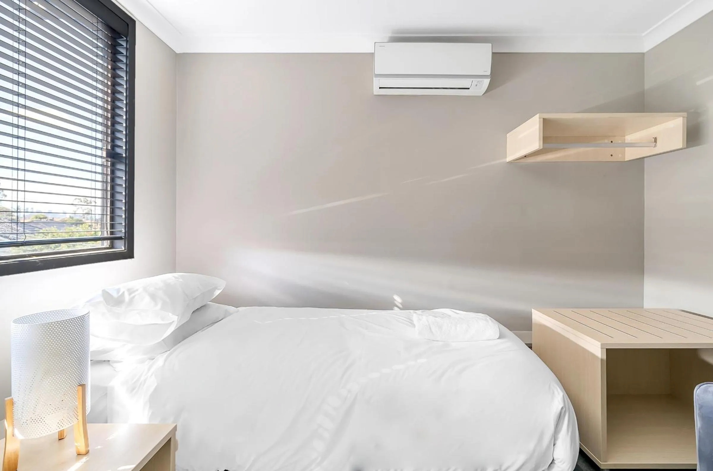 Bed in Illinois Hotel