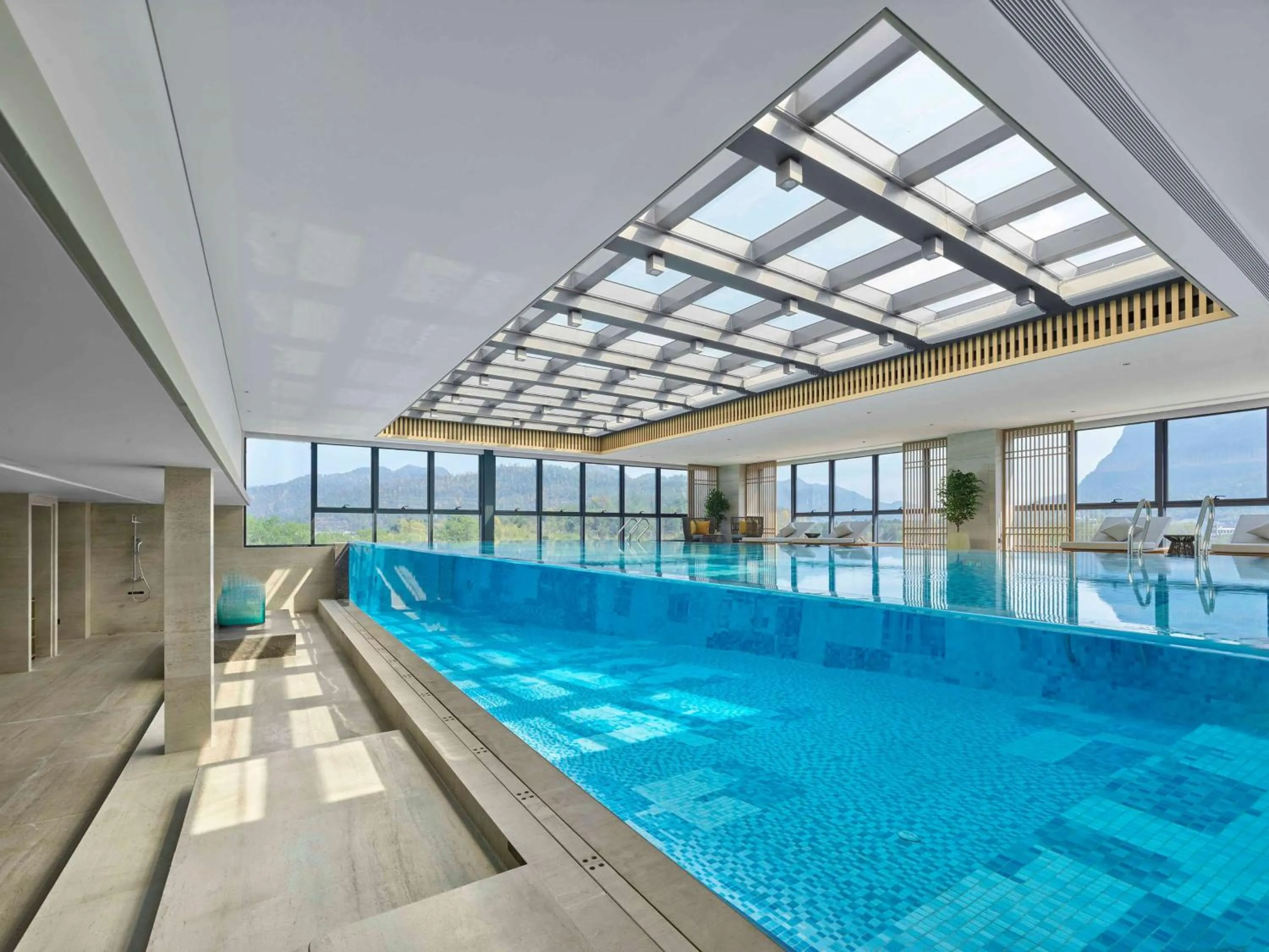 Pool view in Doubletree By Hilton Taizhou Shenxianju