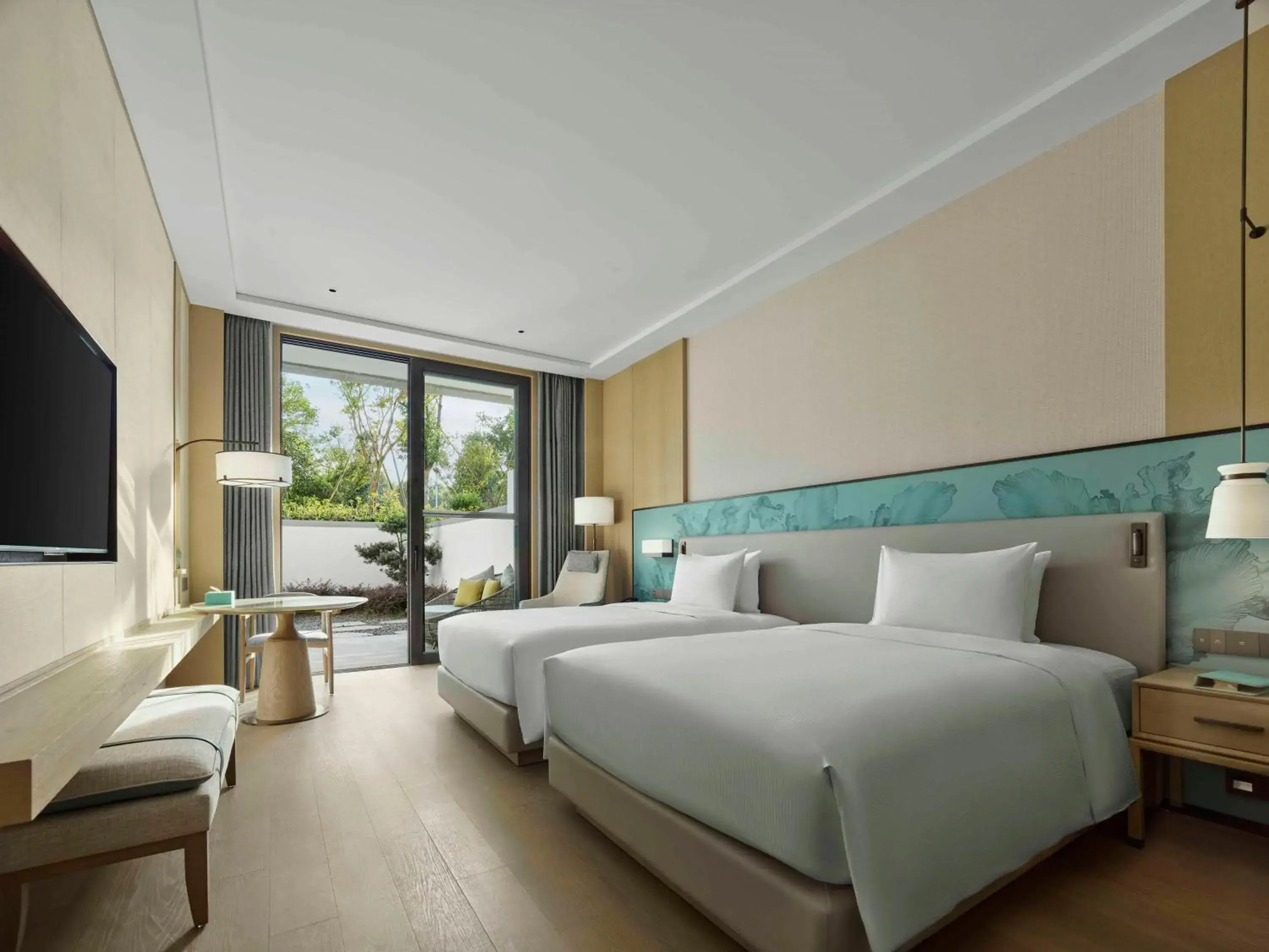 Bed in Doubletree By Hilton Taizhou Shenxianju Bed in Doubletree By Hilton Taizhou Shenxianju