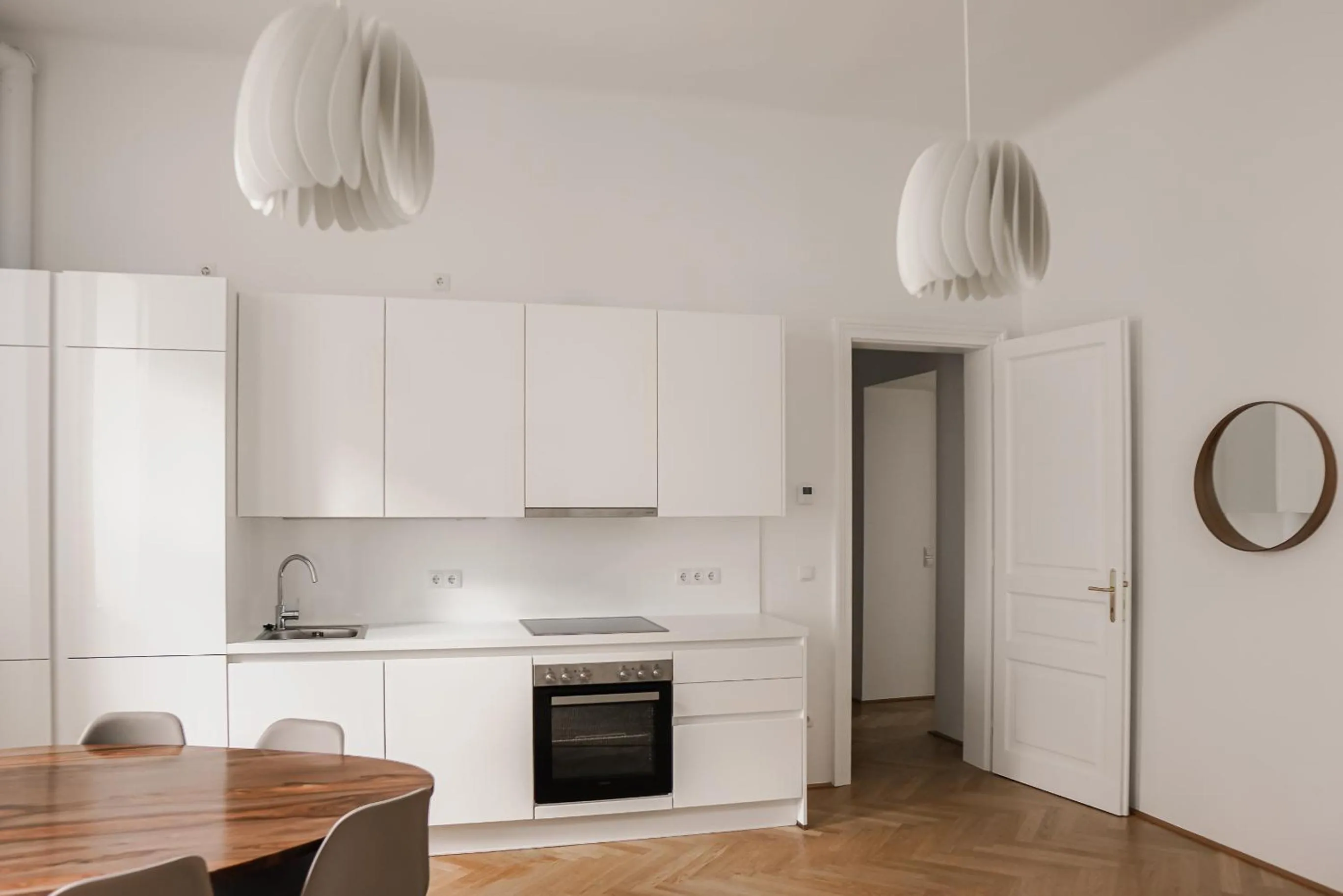 kitchen in HeyMi Apartments Zentagasse