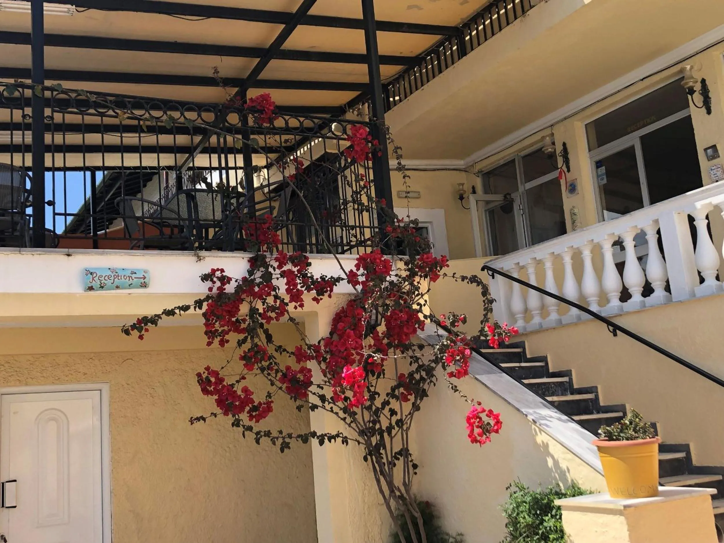 Property building in El Greco hotel by Estia