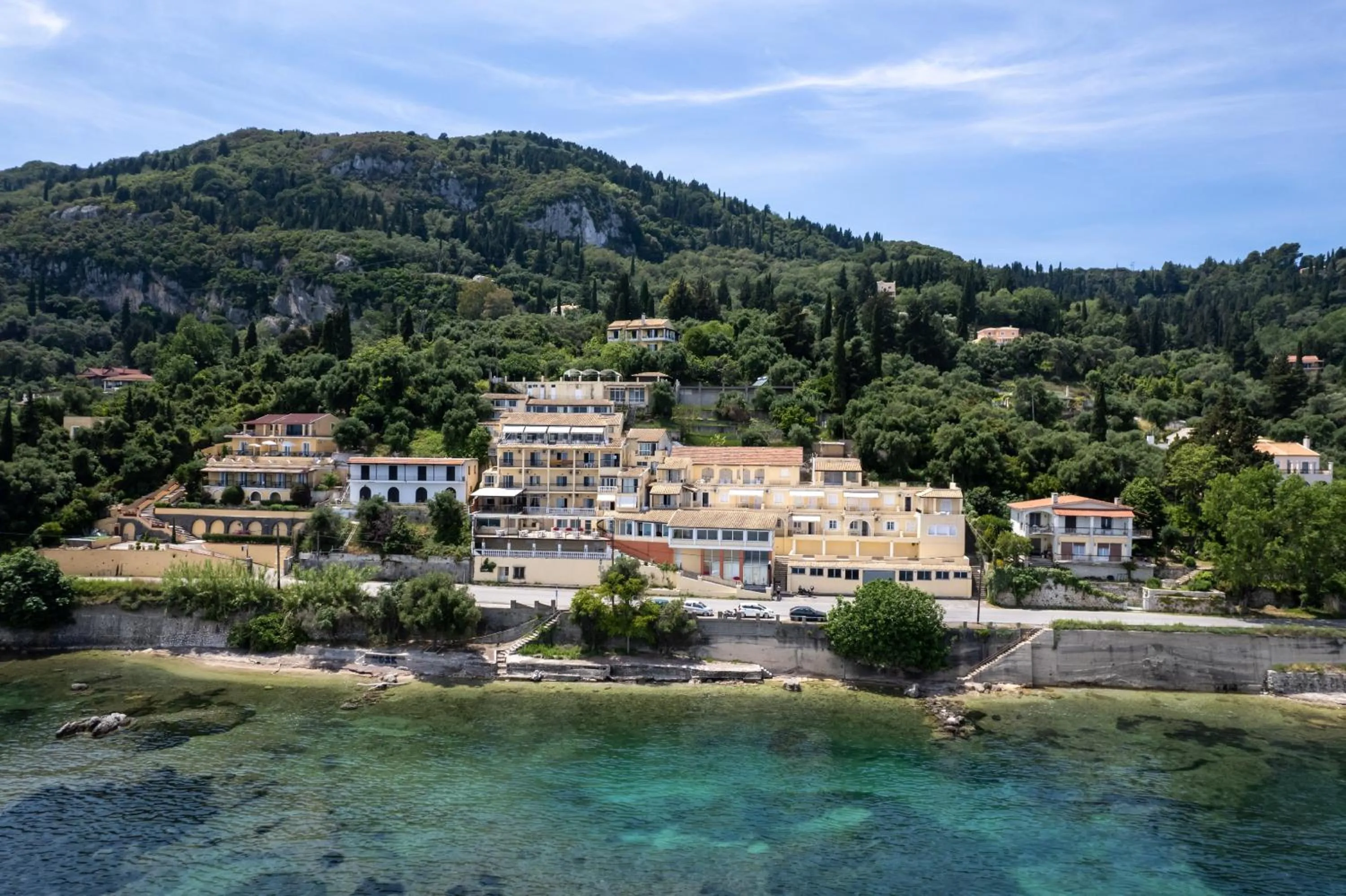 Property building in El Greco hotel by Estia