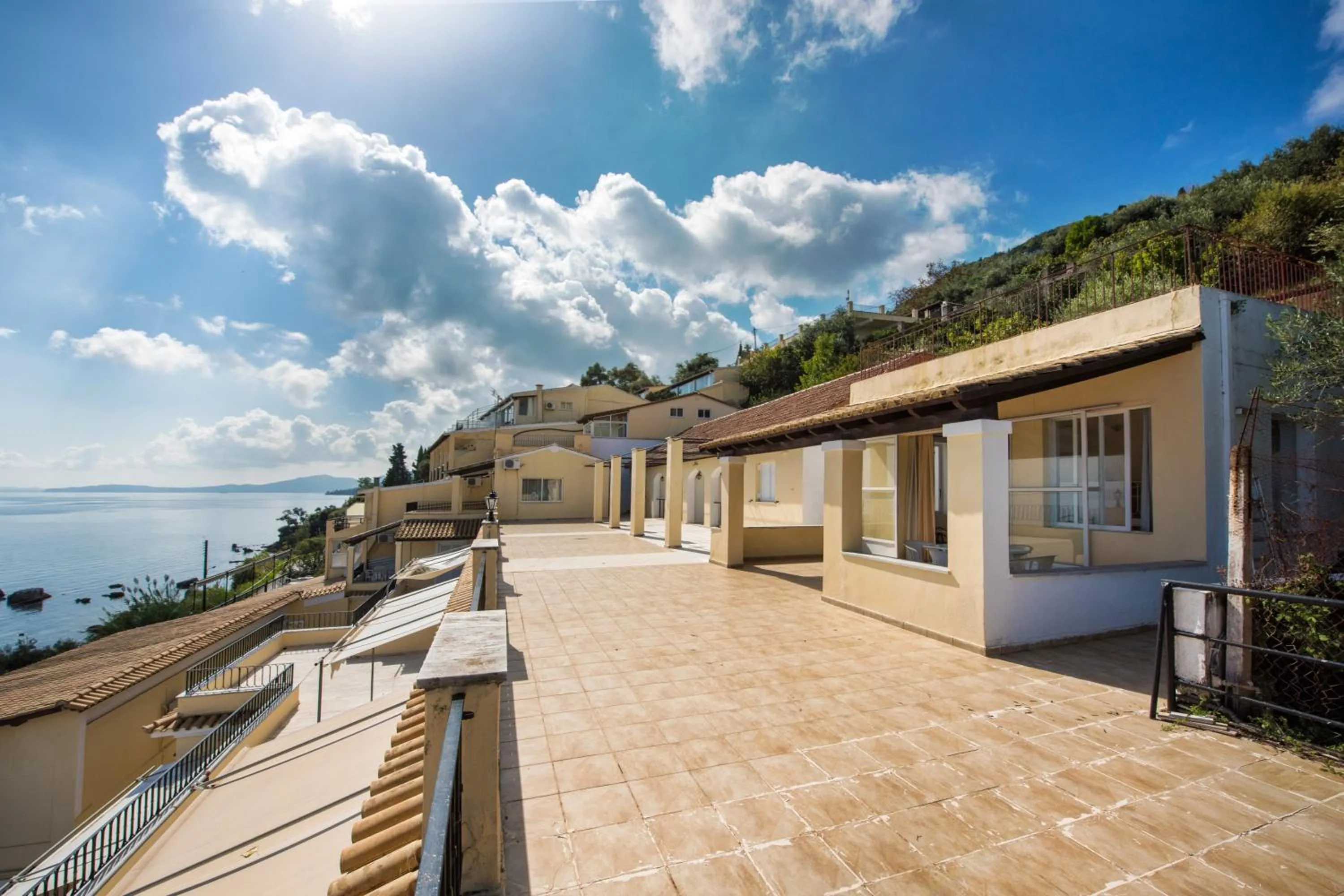 Property building in El Greco hotel by Estia