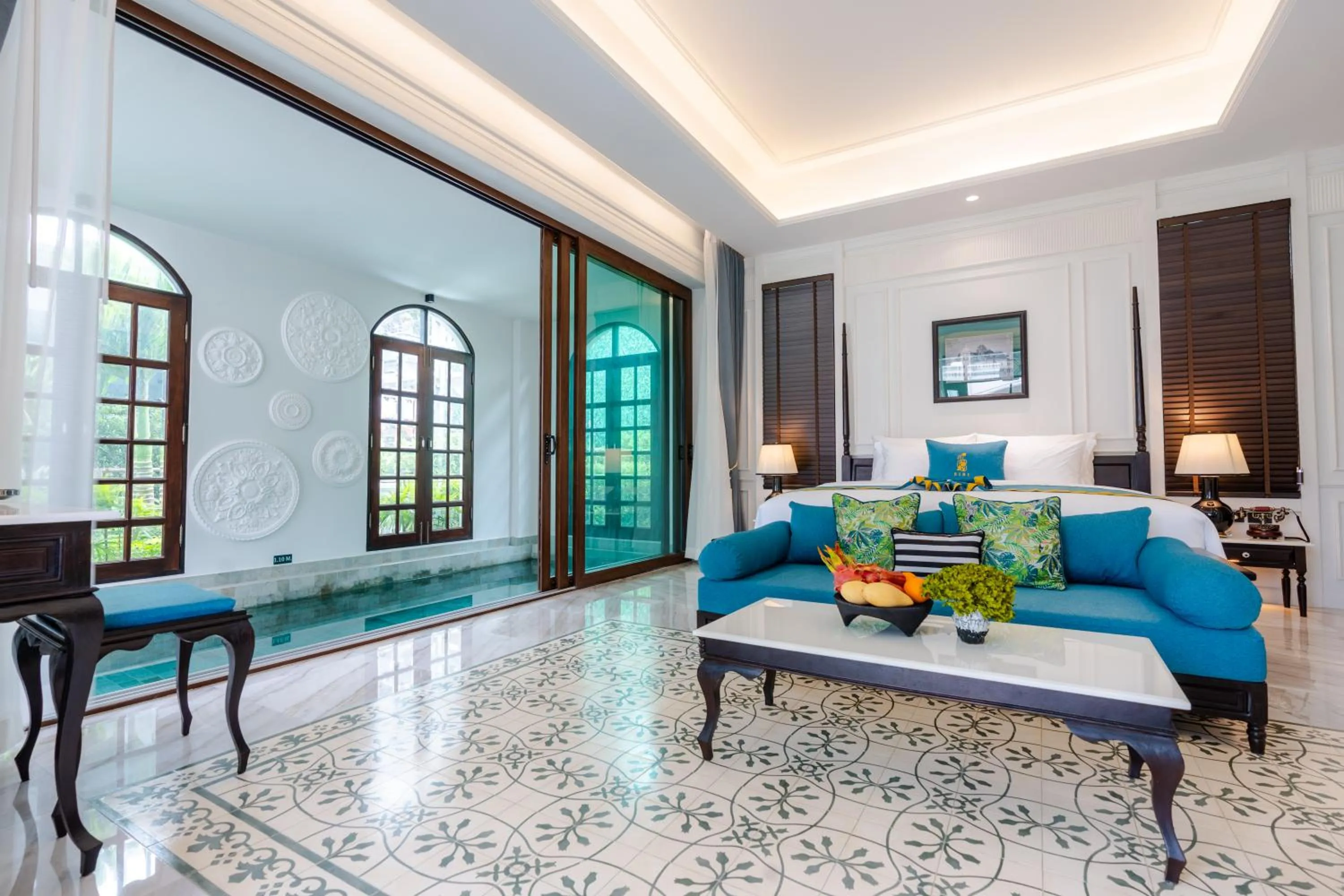 Swimming pool, Bed in Siri Village Chiang Mai