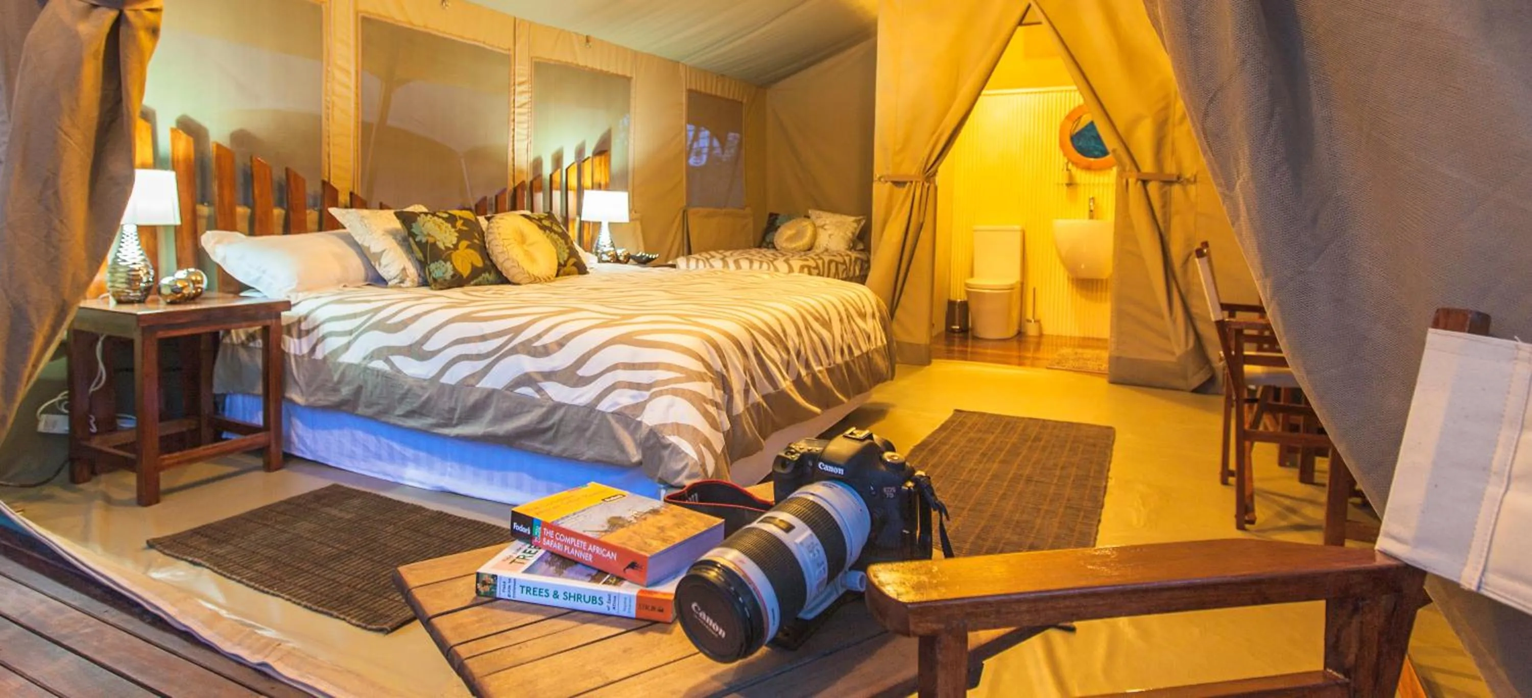 Garden, Bed in Wildebeest Eco Camp