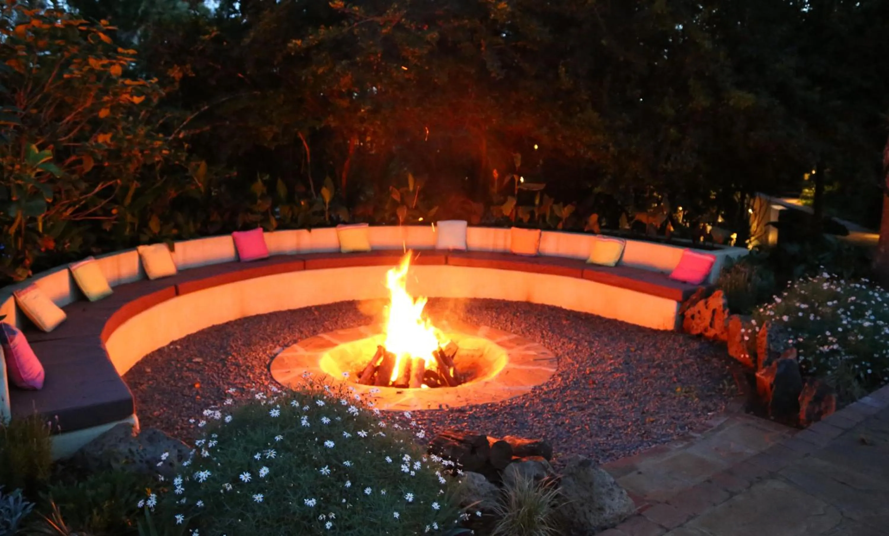Seating area in Wildebeest Eco Camp