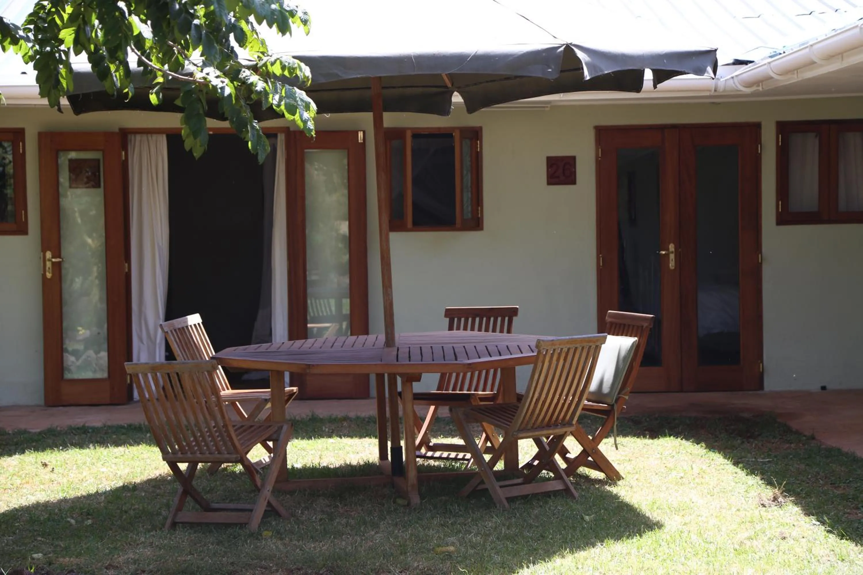 Seating area in Wildebeest Eco Camp