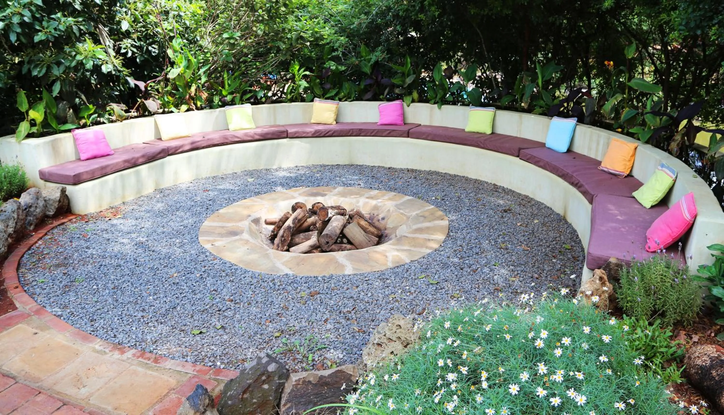 Seating area in Wildebeest Eco Camp