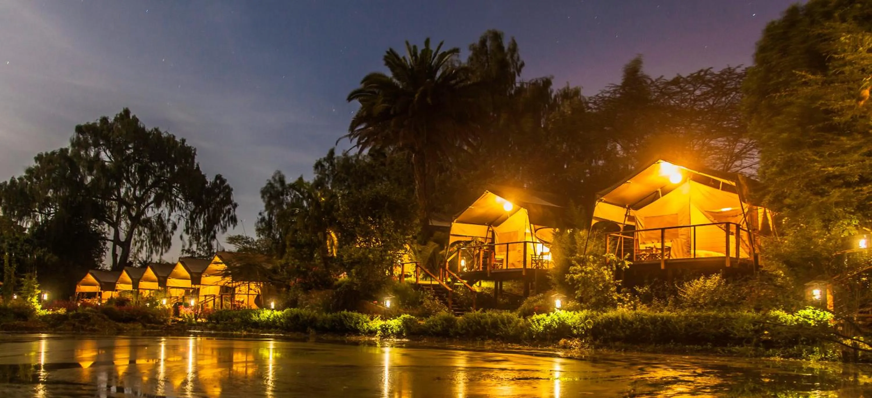 Night in Wildebeest Eco Camp
