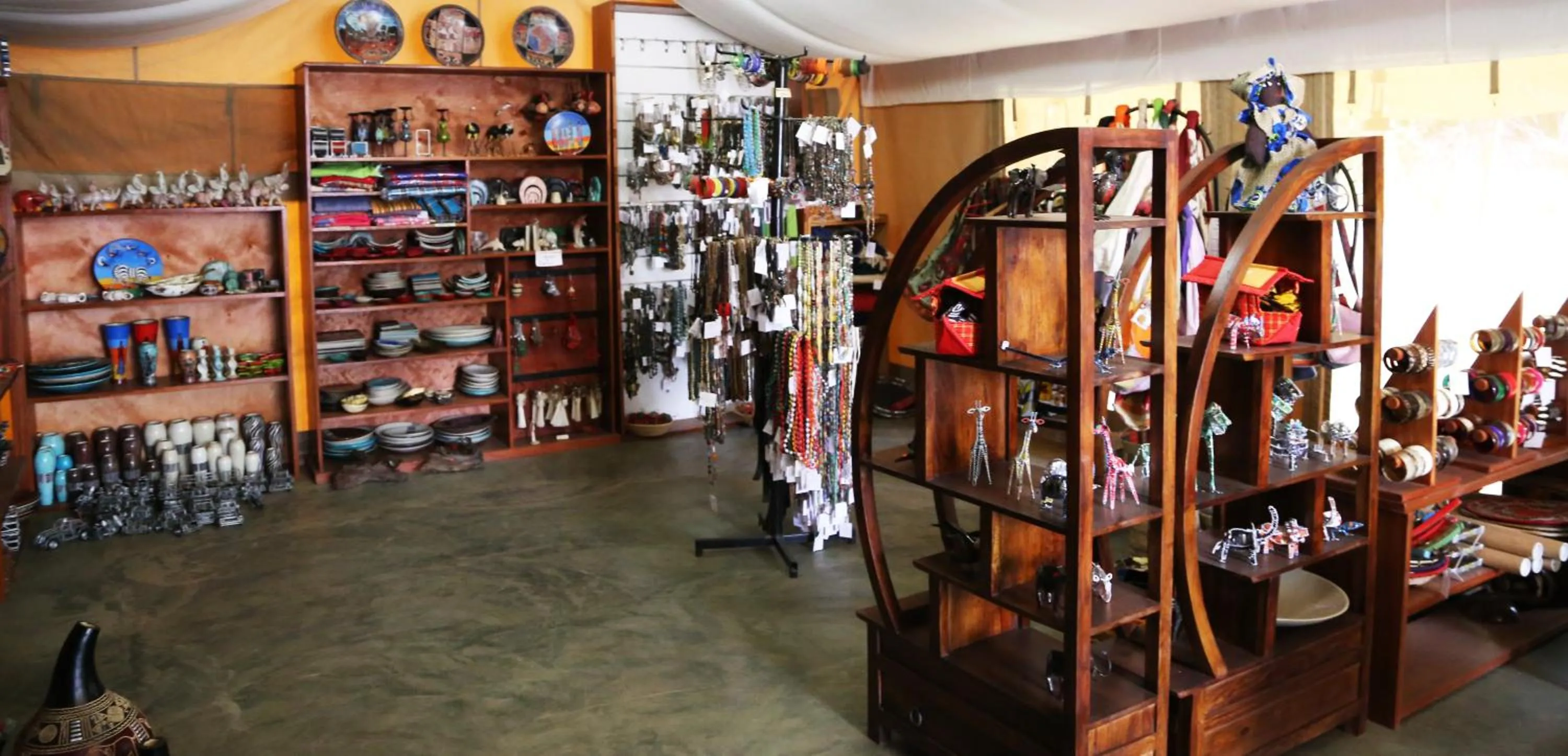 On-site shops in Wildebeest Eco Camp