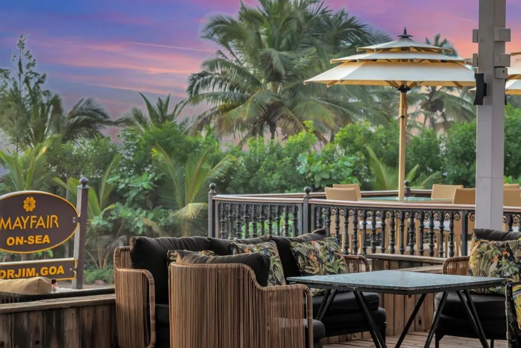 sunbed in Mayfair On Sea, Morjim Beach, Goa