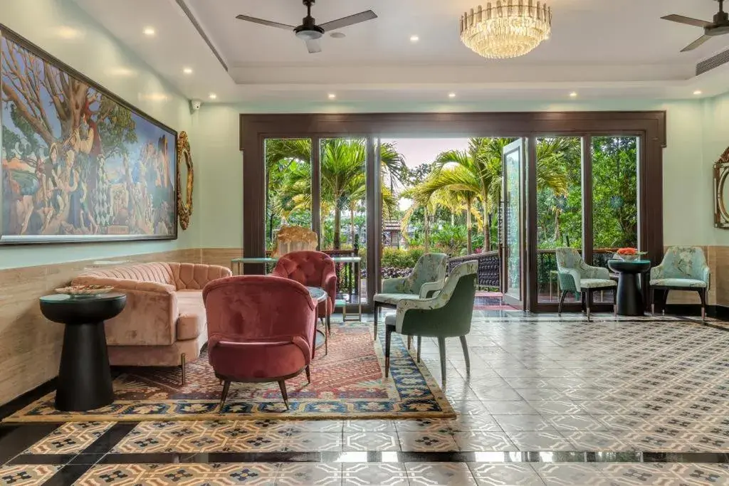 Lobby or reception in Mayfair On Sea, Morjim Beach, Goa Lobby or reception in Mayfair On Sea, Morjim Beach, Goa