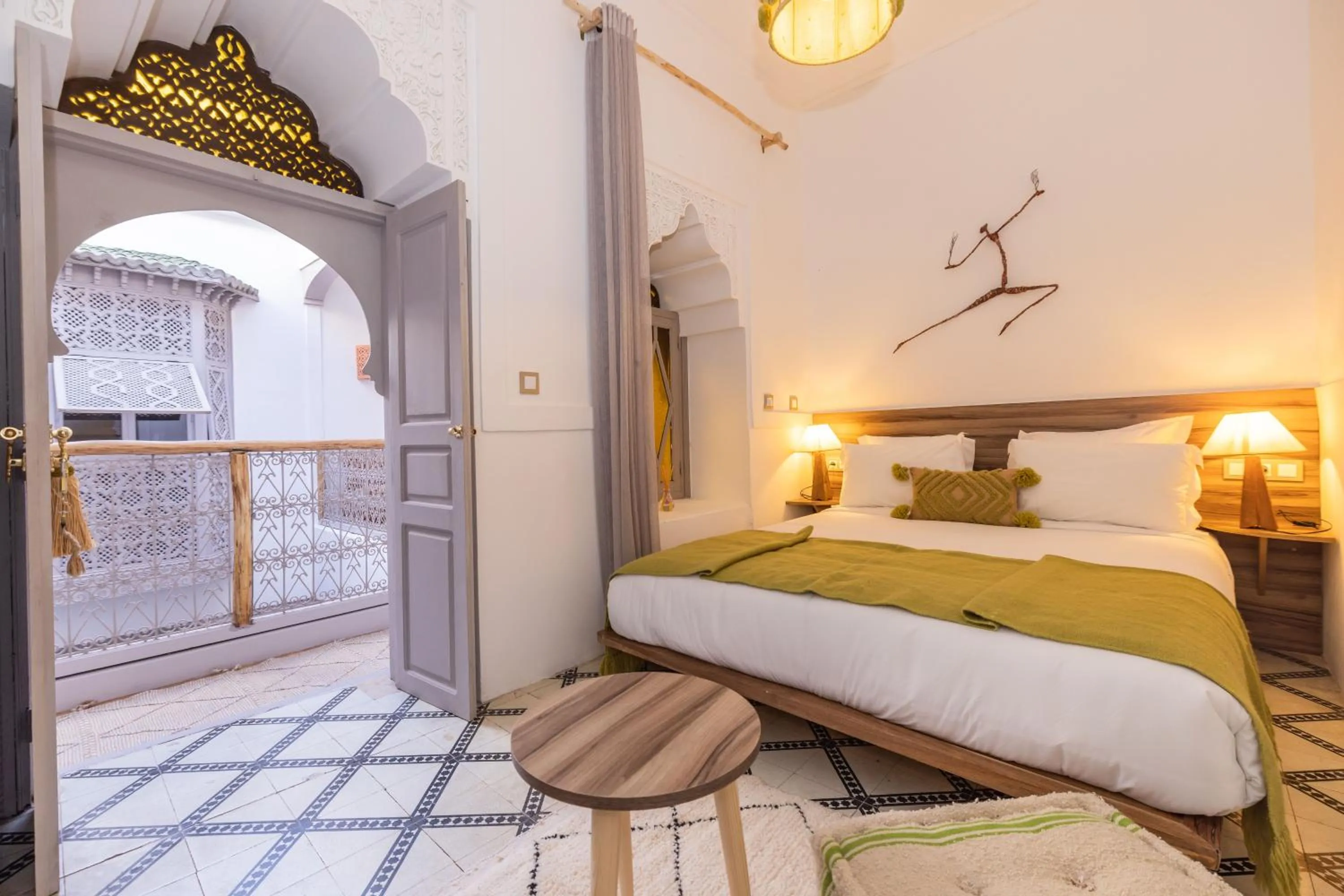 Bed in Riad Tizou
