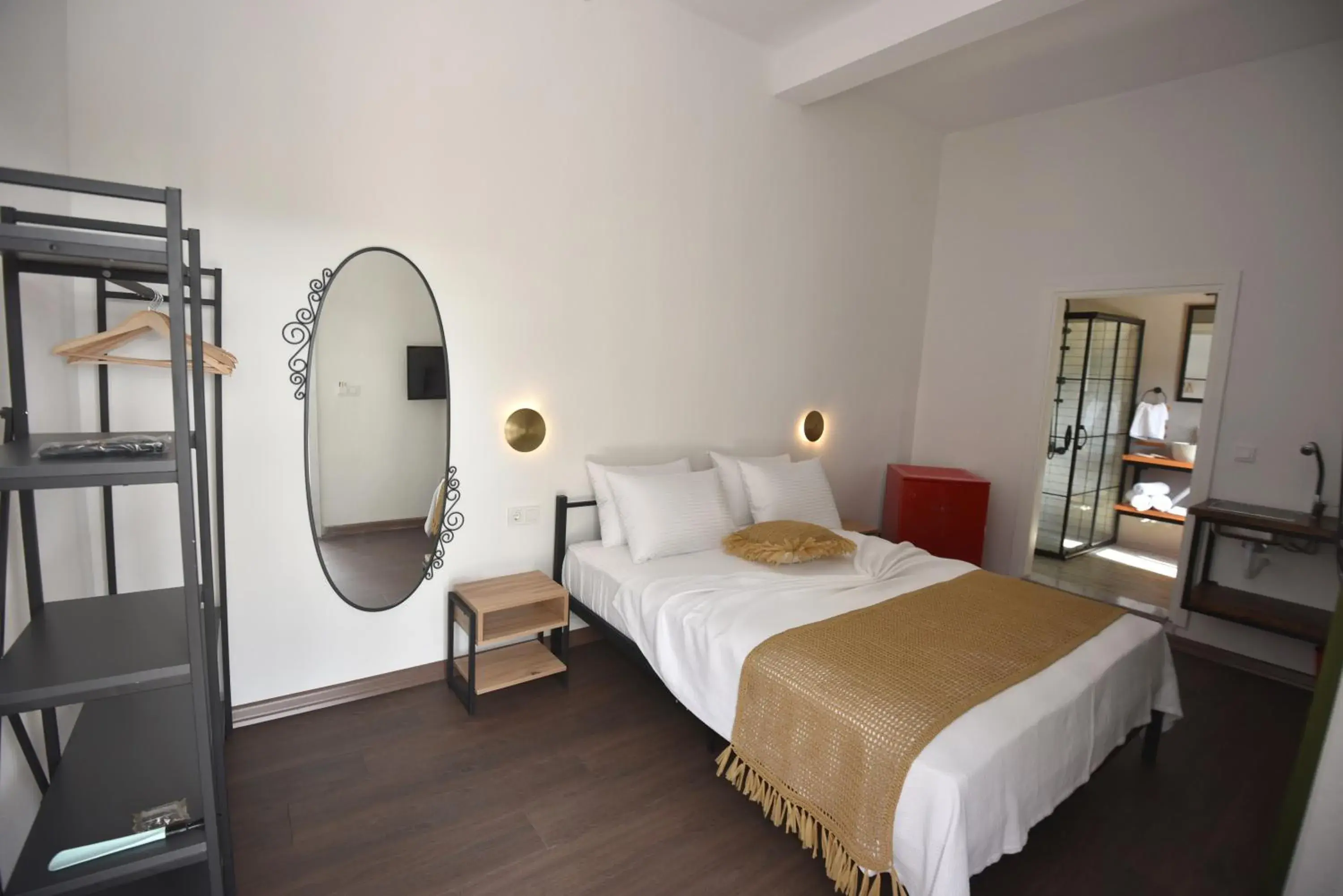 Bed in Benjamin Otel Gumusluk Bed in Benjamin Otel Gumusluk