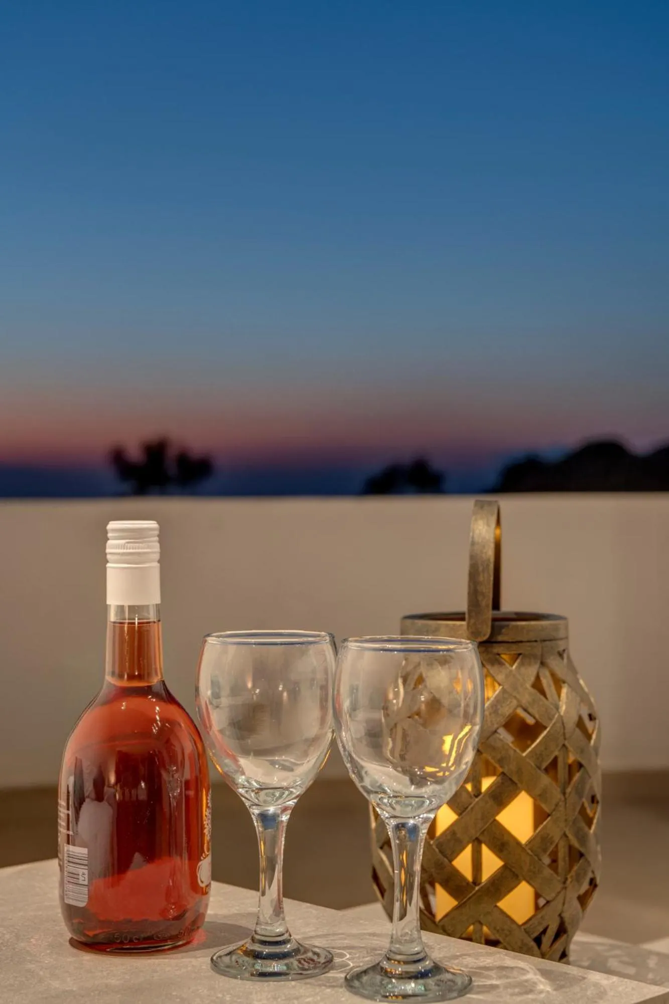 Drinks in Chrysonisos Suites with Sunset & Seaviews near Kini