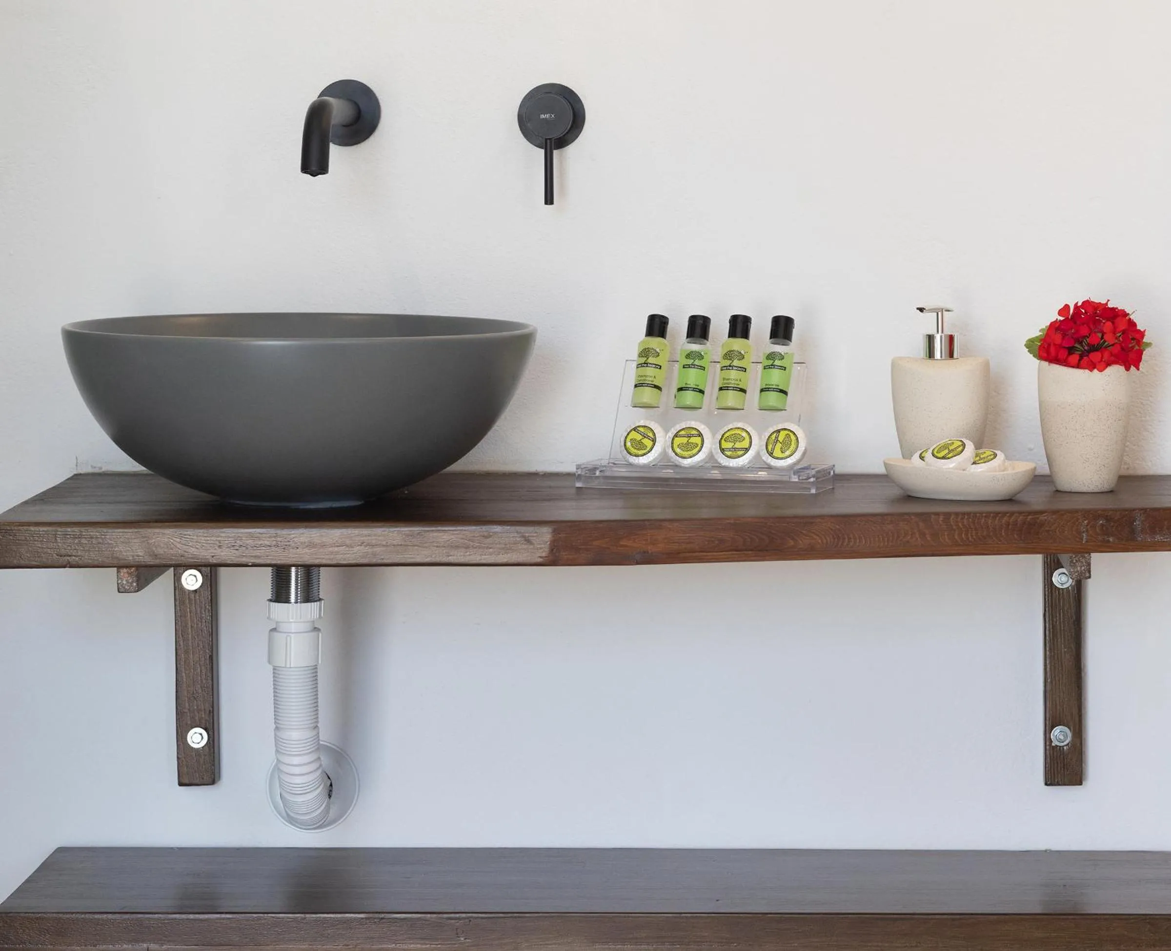 Bathroom in Chrysonisos Suites with Sunset & Seaviews near Kini