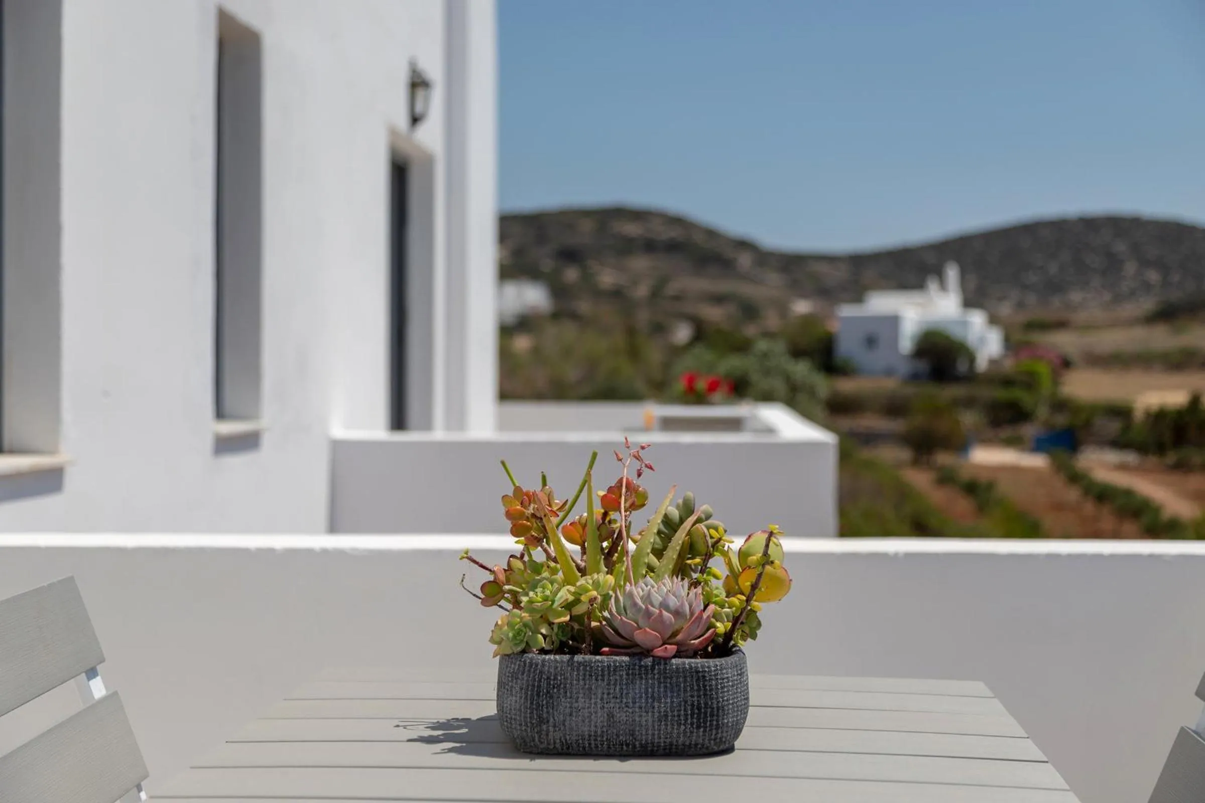 Balcony/Terrace in Chrysonisos Suites with Sunset & Seaviews near Kini