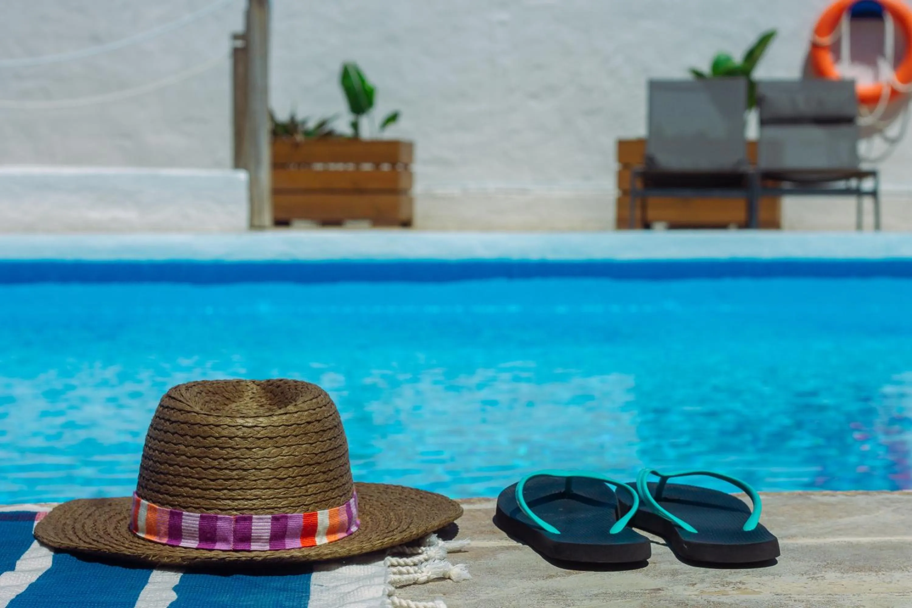 Pool view in TAIGA Conil