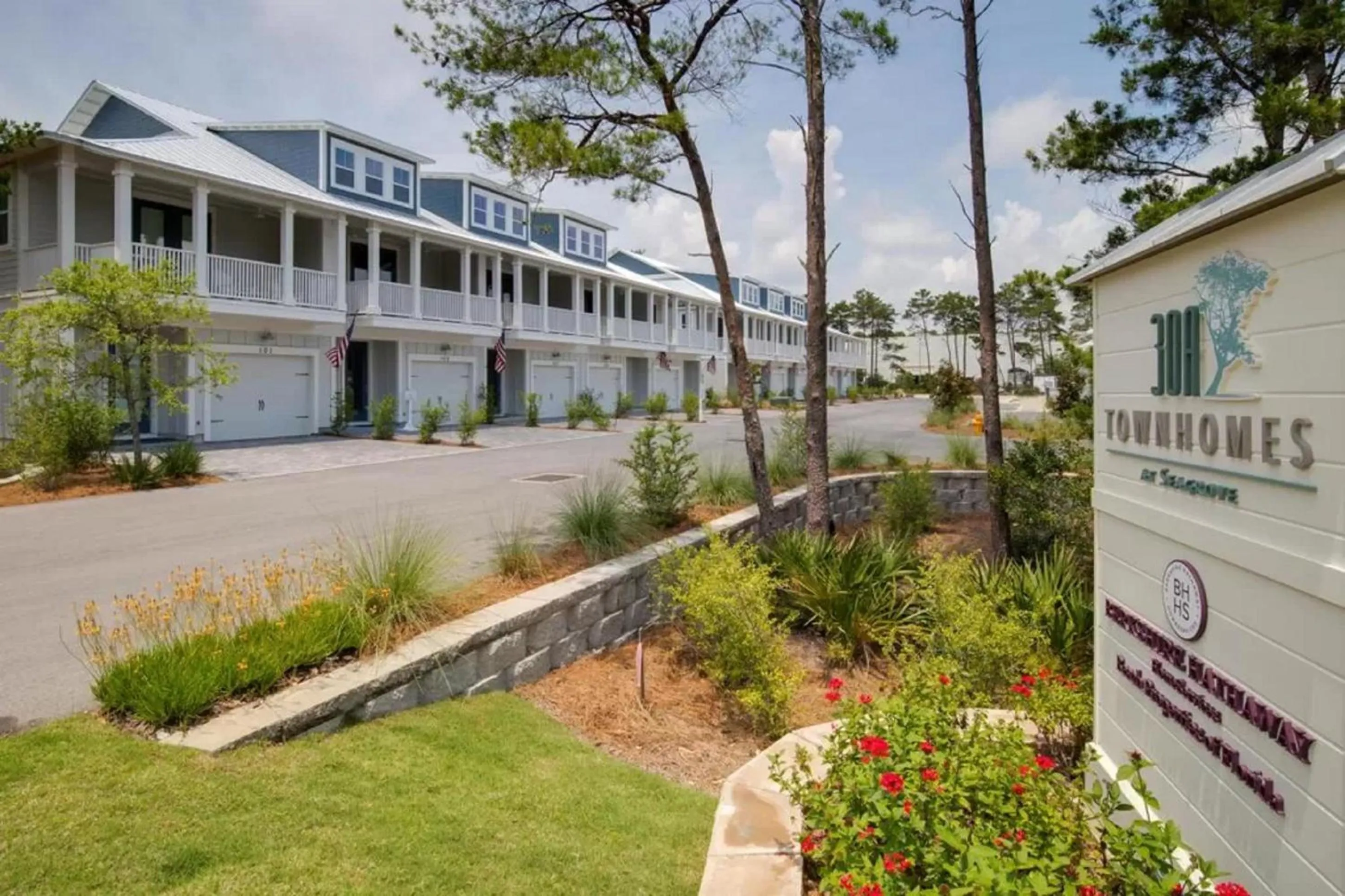 Property building in 30A Townhomes at Seagrove by Panhandle Getaways
