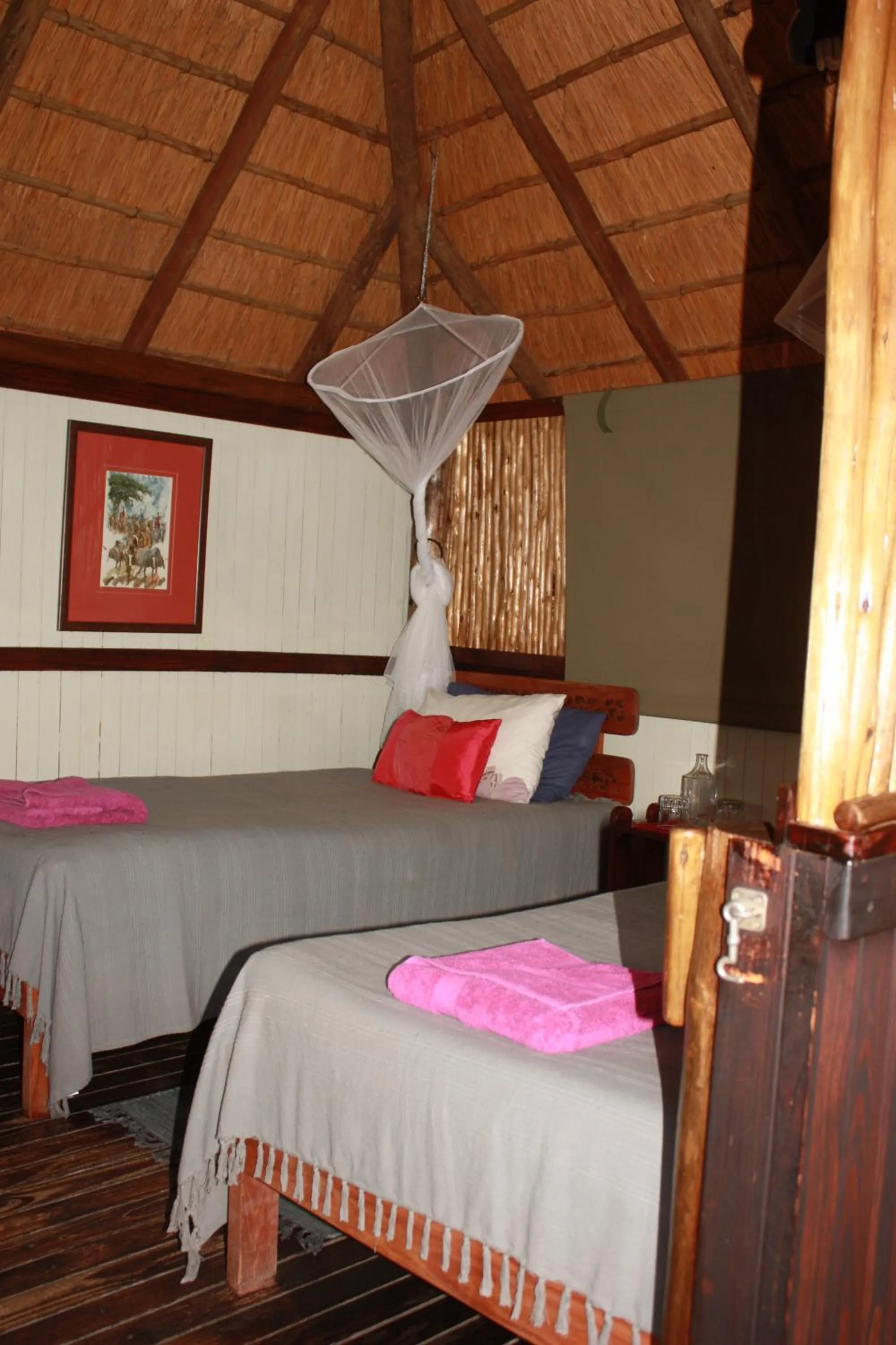 Bedroom, Bed in Off Beat Safaris Bush Lodge