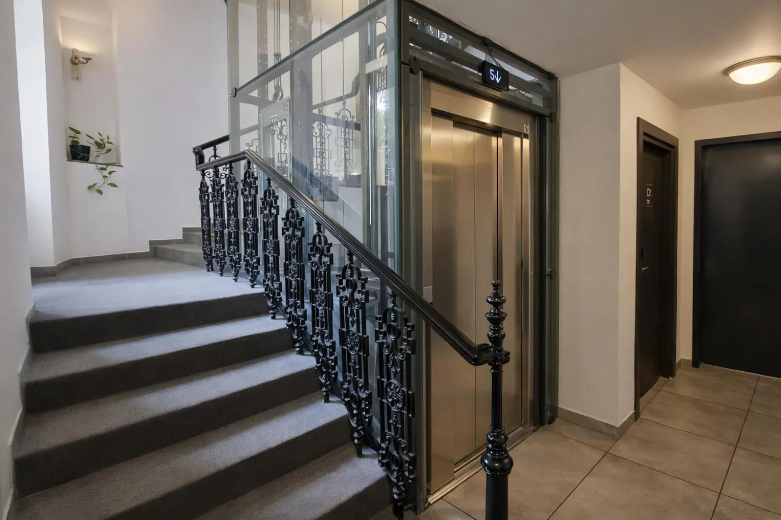 elevator in CORU House