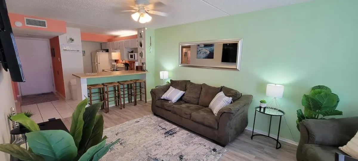 Living room in Gulfview II #408