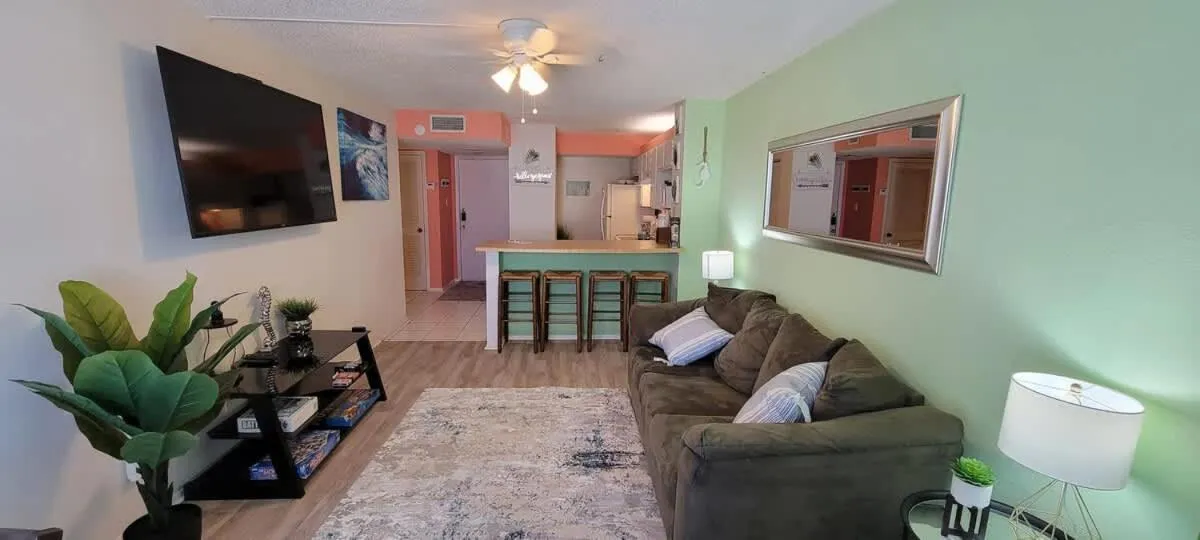 Living room in Gulfview II #408