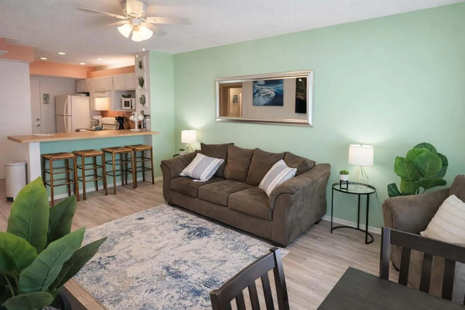 Living room in Gulfview II #408