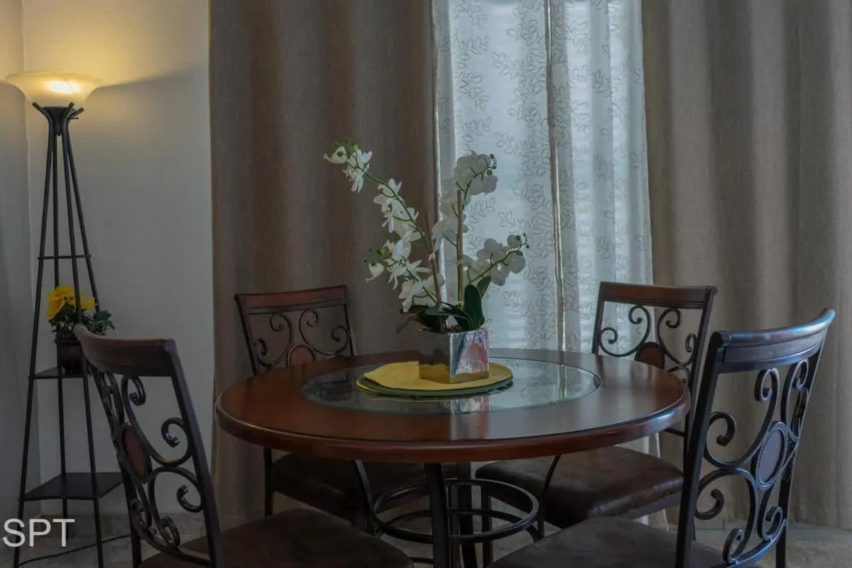 Dining area in Gulfview II #410 Luxe