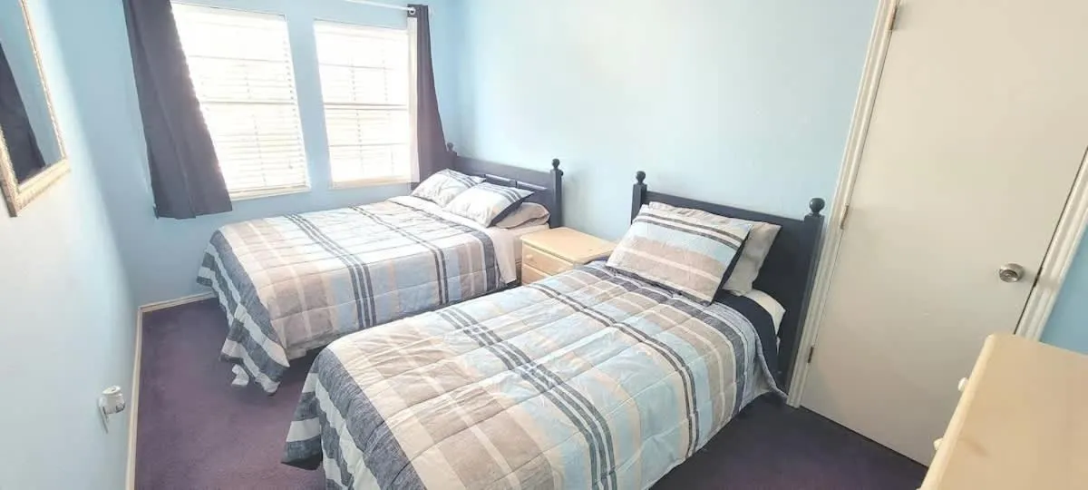 Bed in Sparky's Pool House