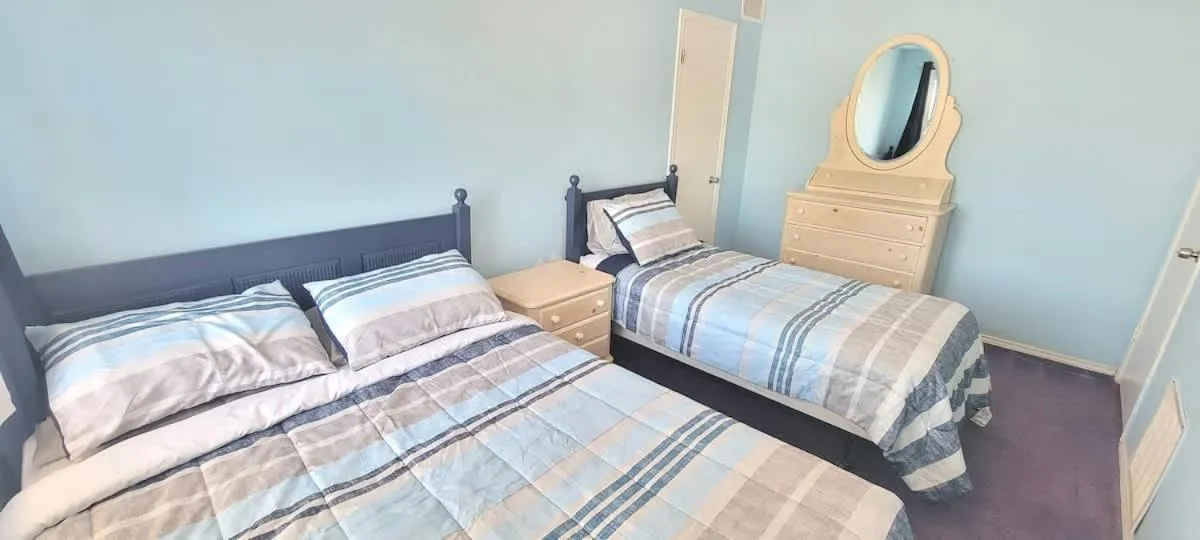 Bed in Sparky's Pool House