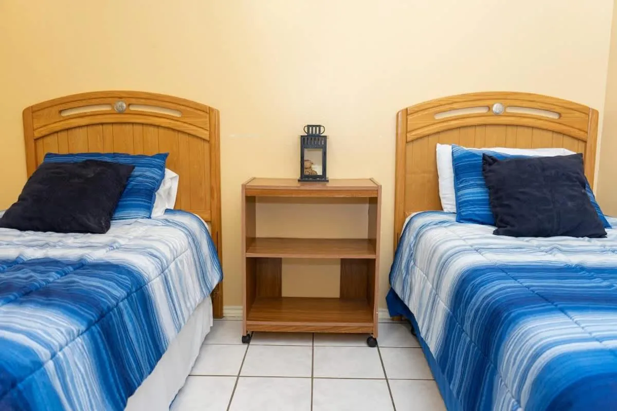 Bed in Blue Siren House