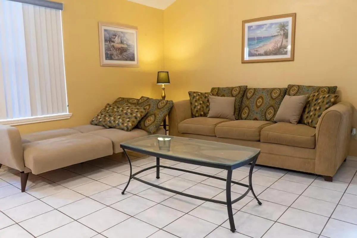 Living room in Blue Siren House