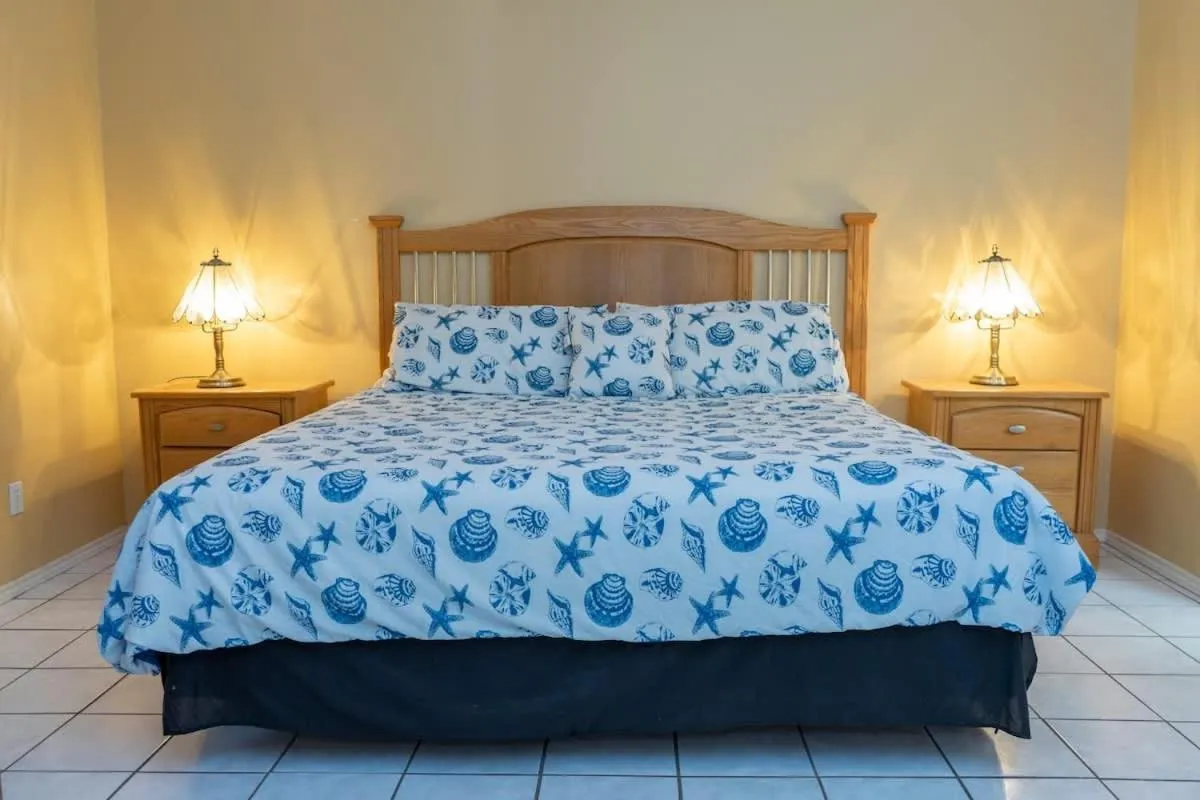 Bed in Blue Siren House