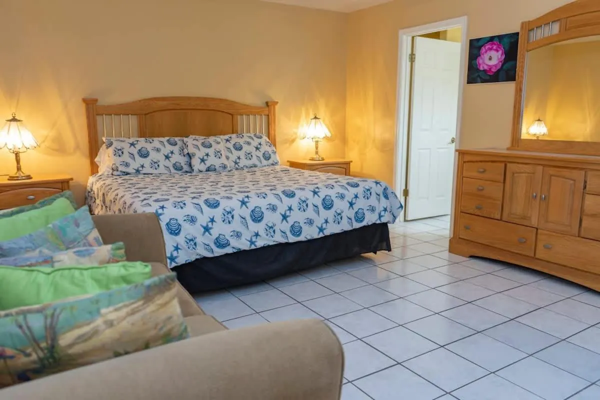 Bed in Blue Siren House