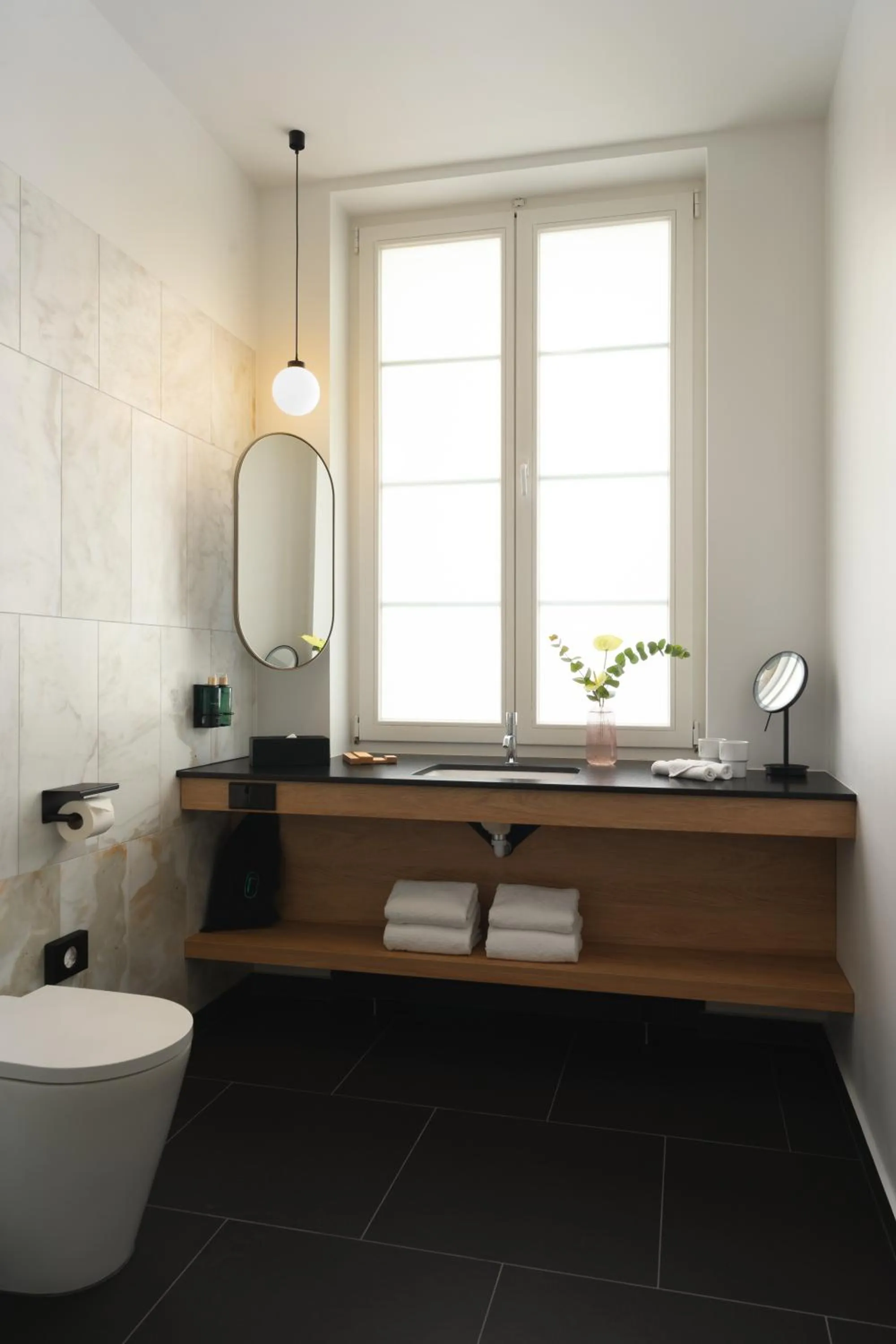 Bathroom in Flaner Hotel, WorldHotels Crafted