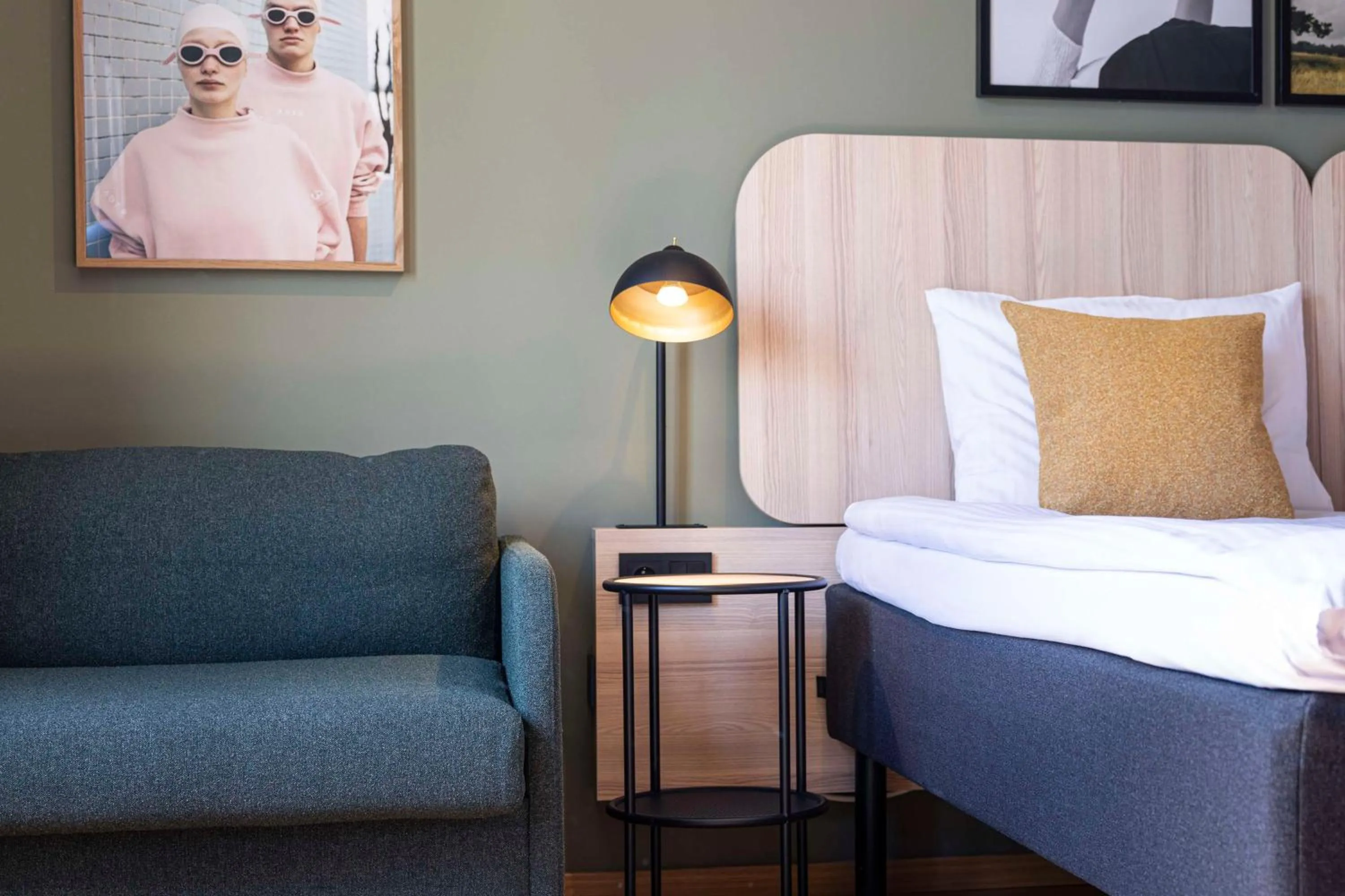 Bedroom, Bed in Scandic Wrocław