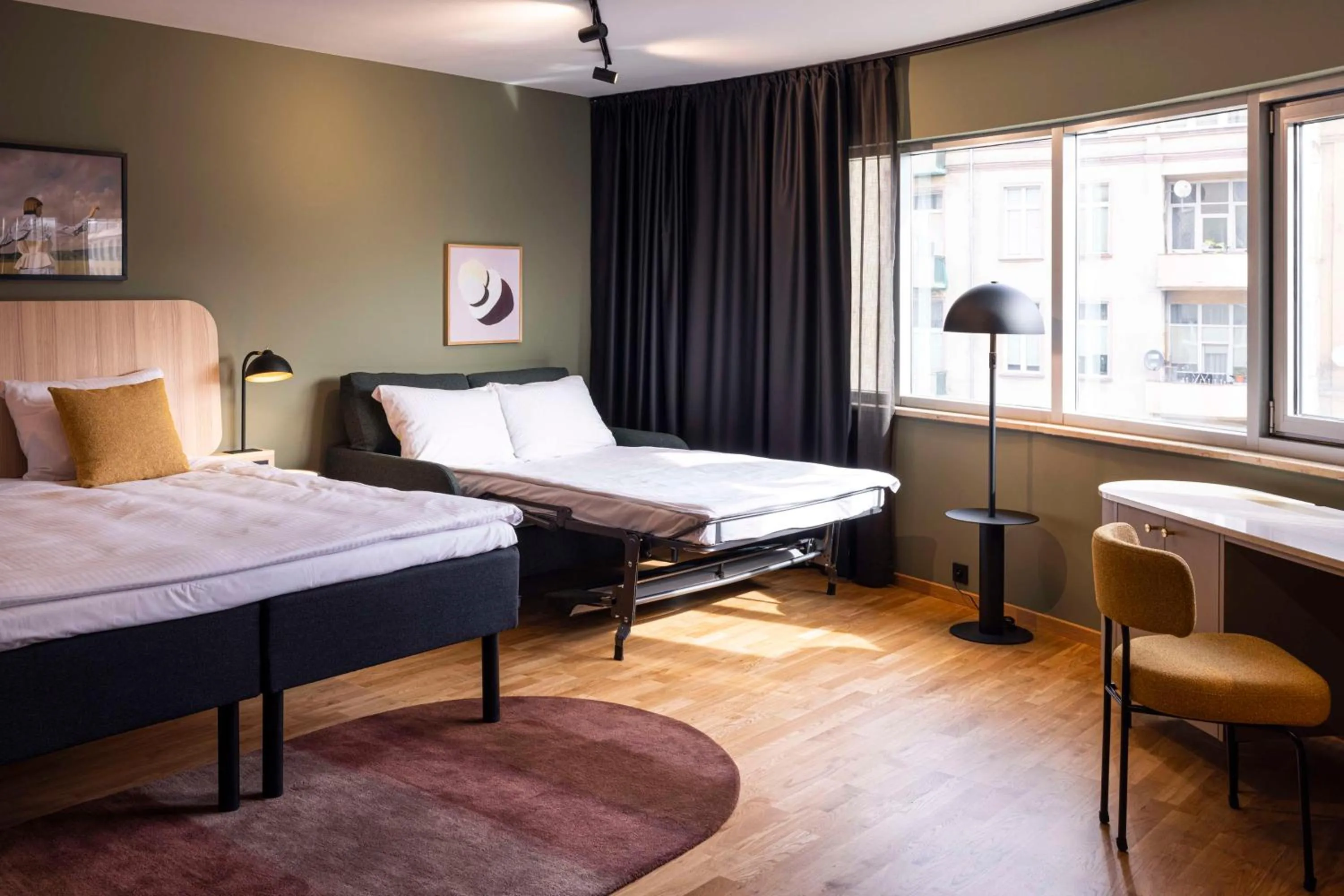 Bedroom, Bed in Scandic Wrocław