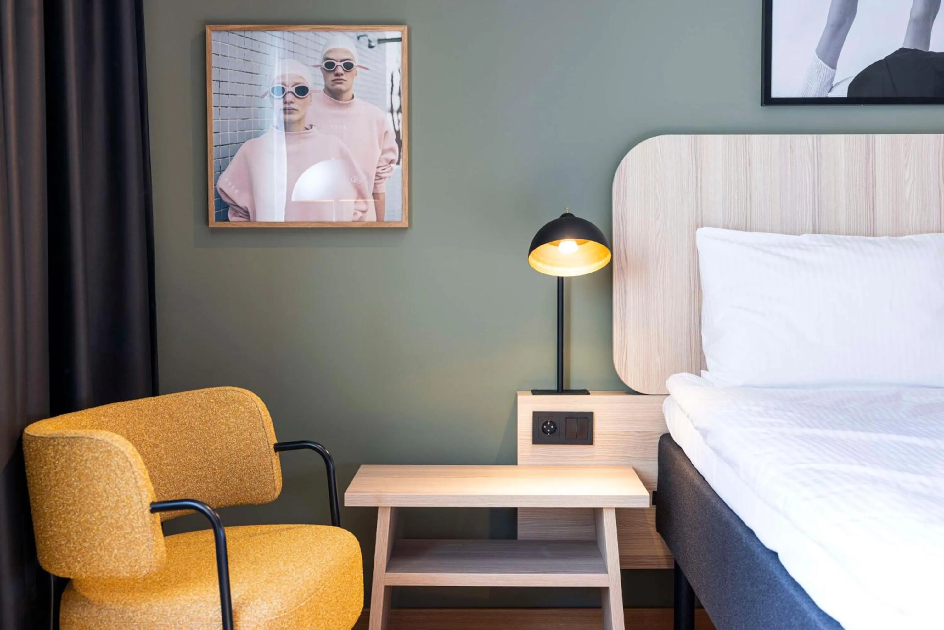 Bedroom, Bed in Scandic Wrocław