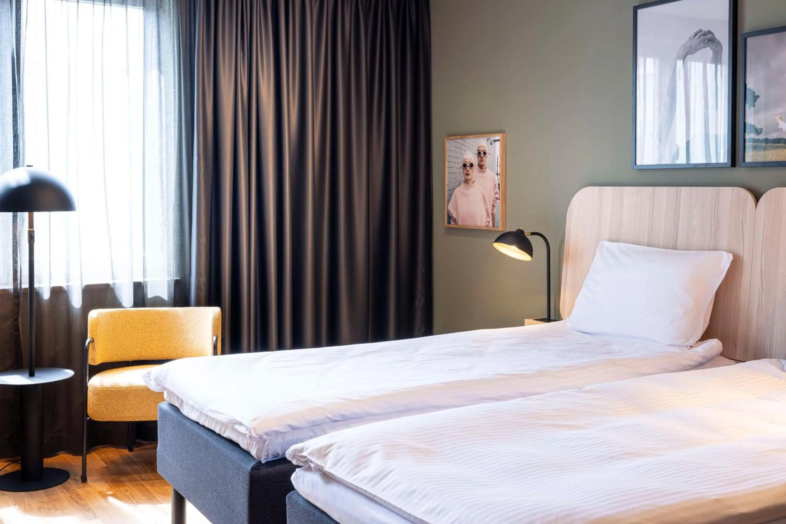 Bedroom, Bed in Scandic Wrocław