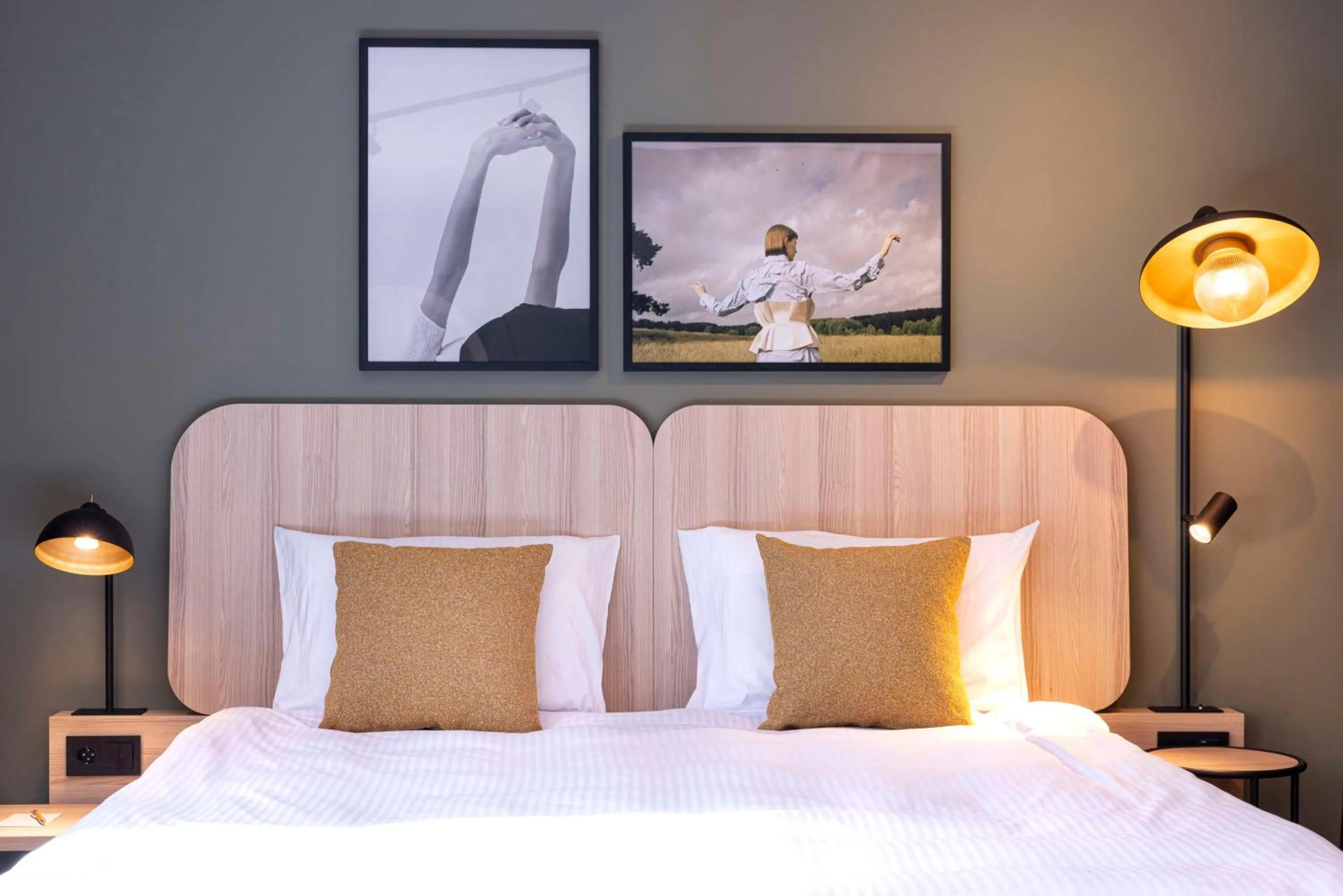 Bedroom, Bed in Scandic Wrocław