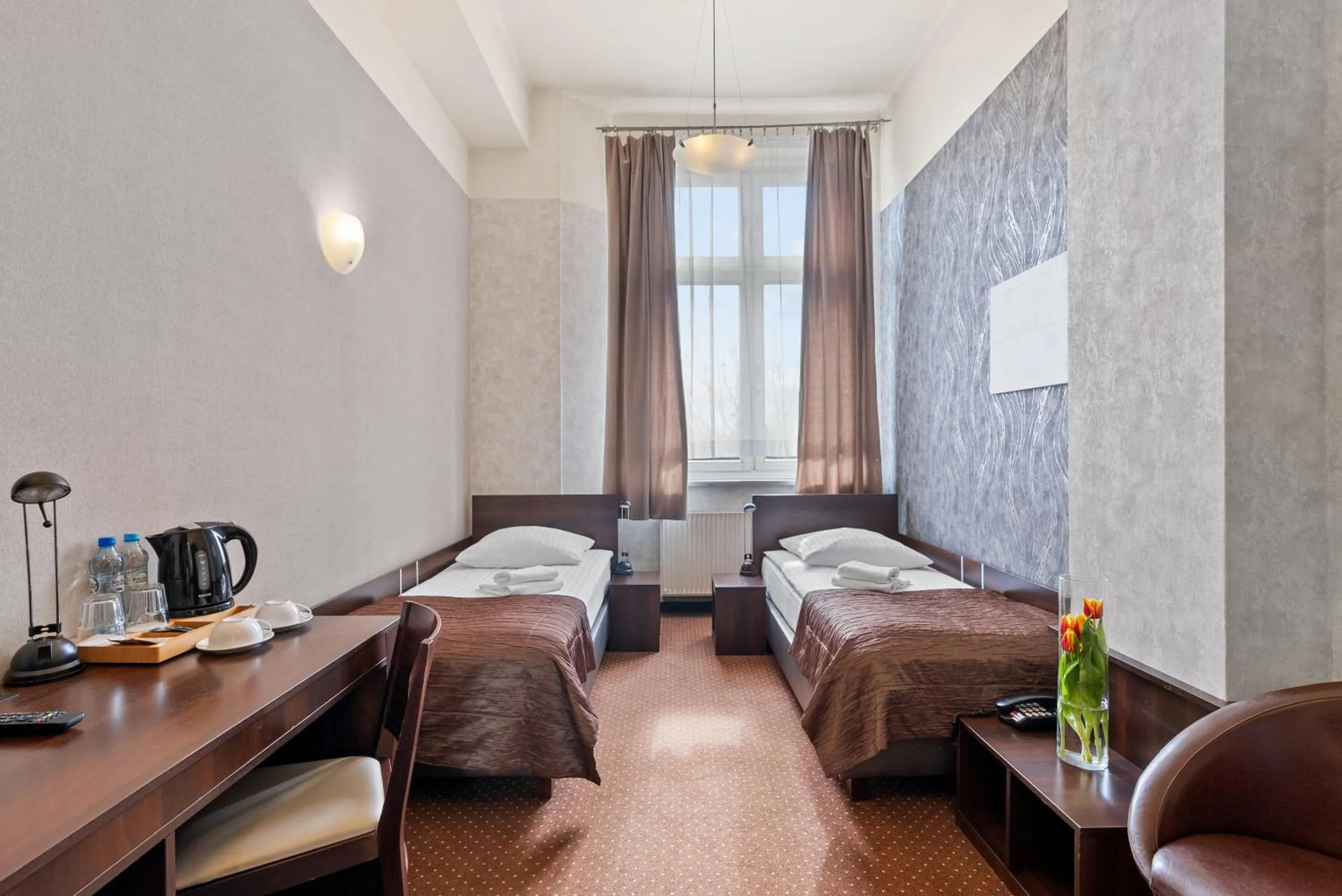 Bed in Hotel Diament Economy Gliwice