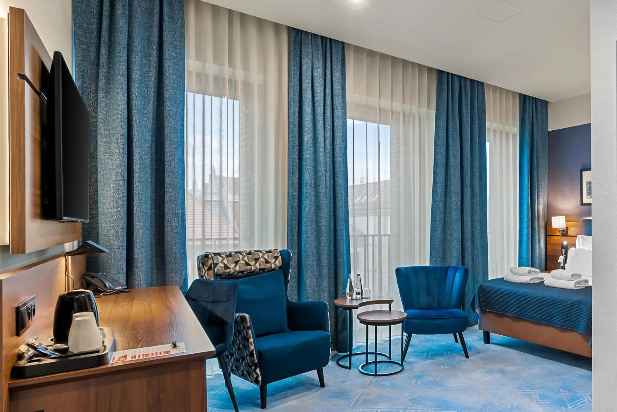 TV and multimedia, Bed in Hotel Diament Plaza Katowice