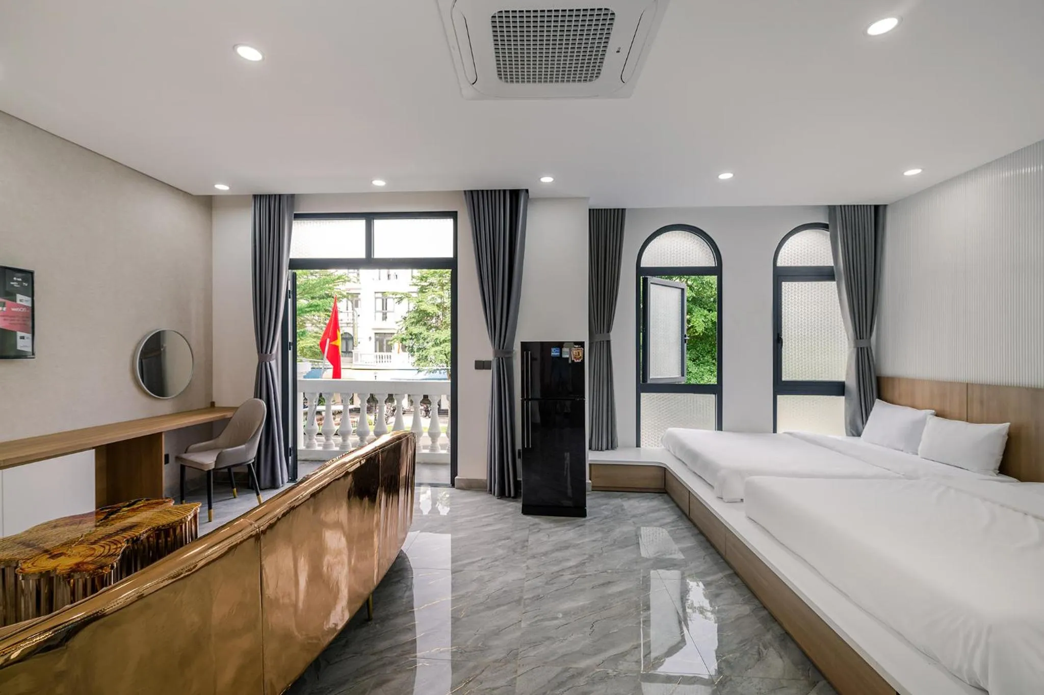Bed in Lalisa Hotel Grand World Phu Quoc