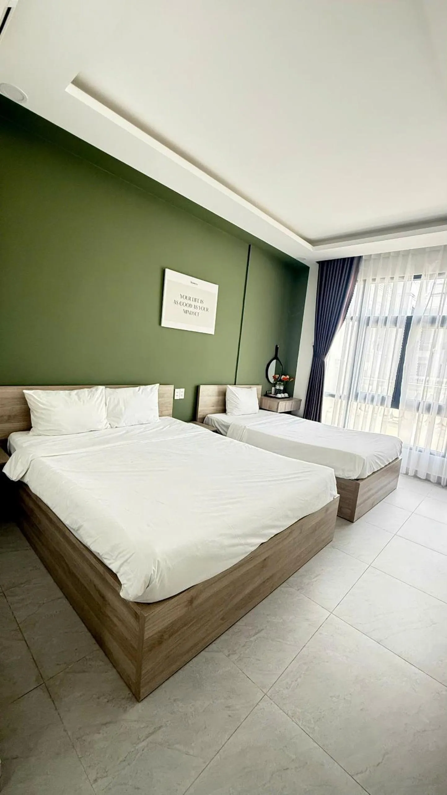 Bed in Lalisa Hotel Grand World Phu Quoc