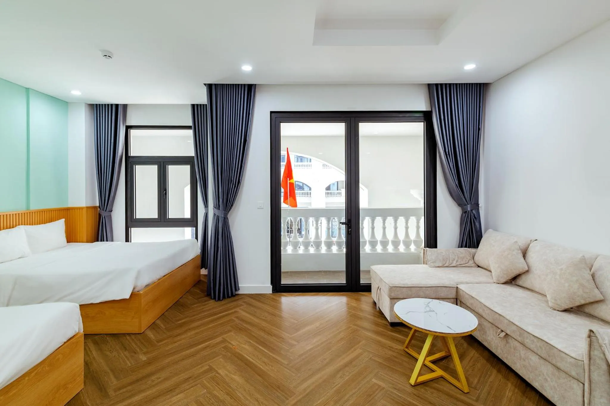 Seating area, Bed in Lalisa Hotel Grand World Phu Quoc