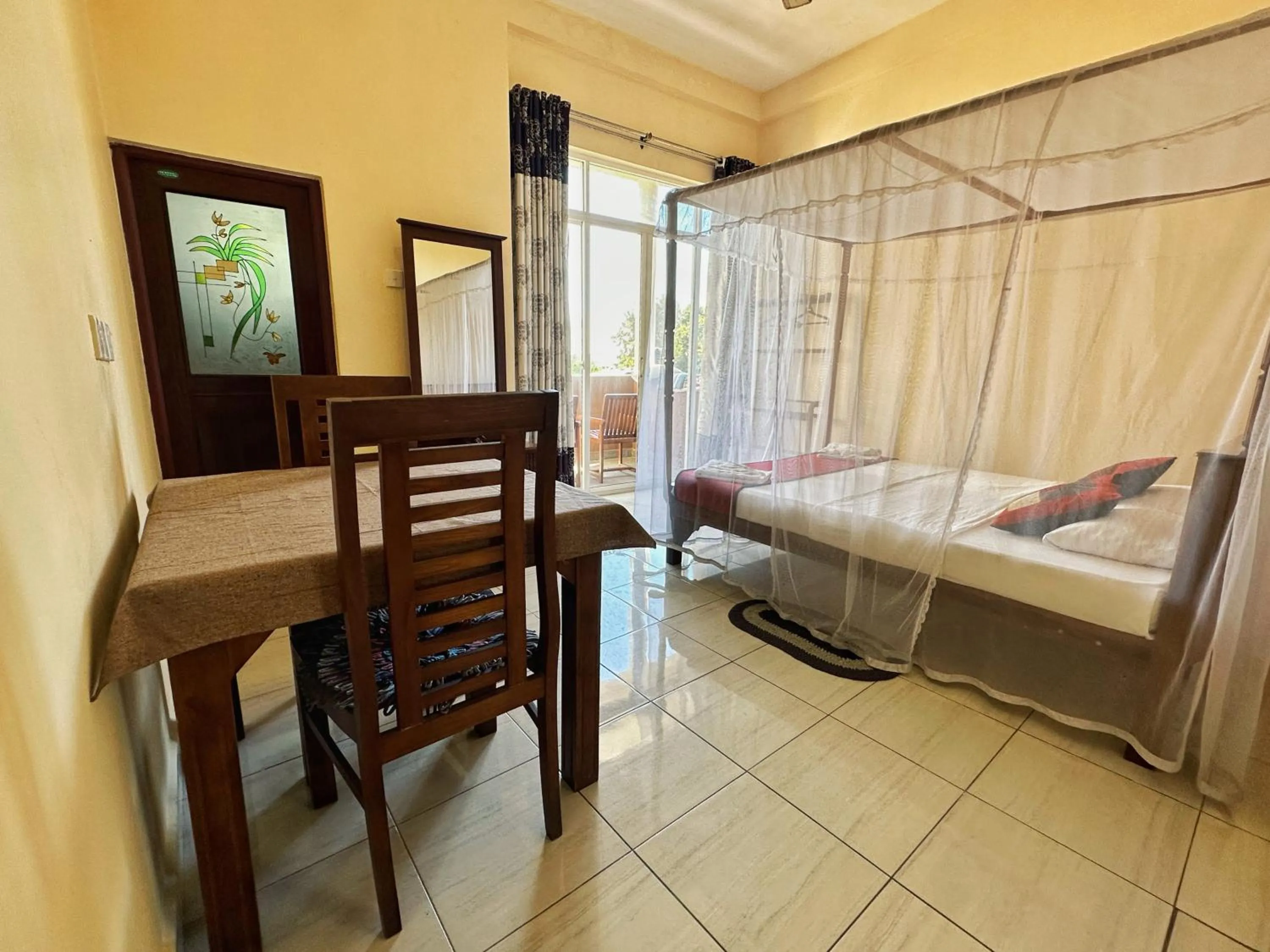 Bedroom, Bed in New Golden Bay Resort Weligama