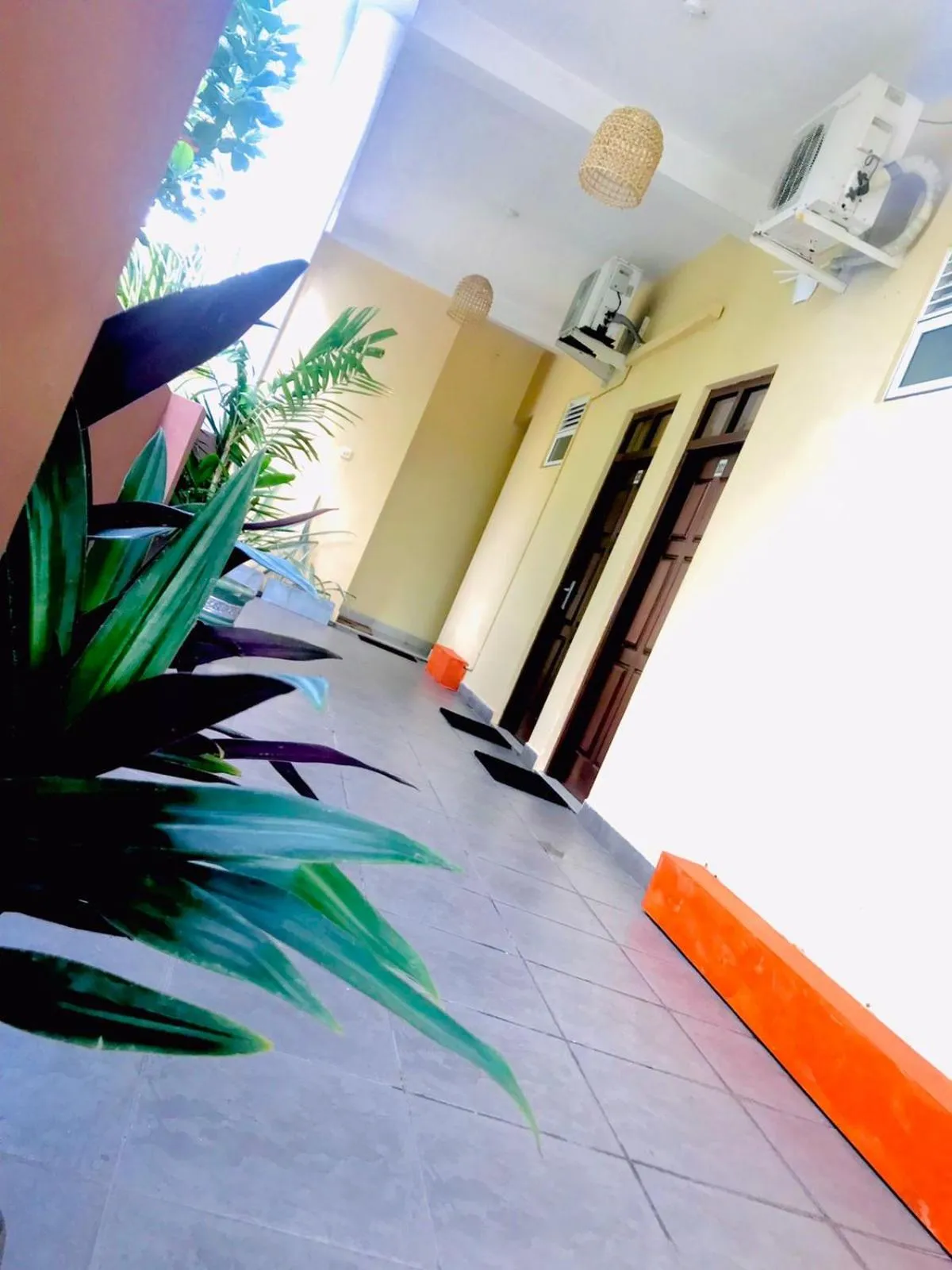 Patio in New Golden Bay Resort Weligama